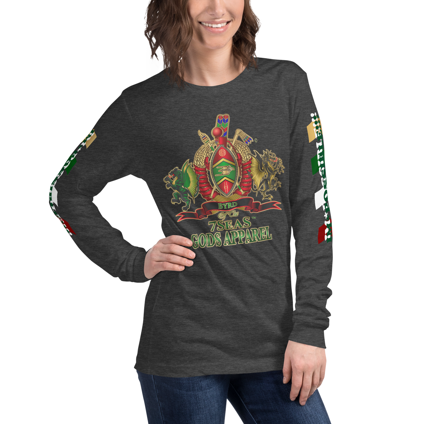 APEP - BYRD OF THE 7SEAS GODS APPAREL - Goddess/Women Unisex Long Sleeve Tee