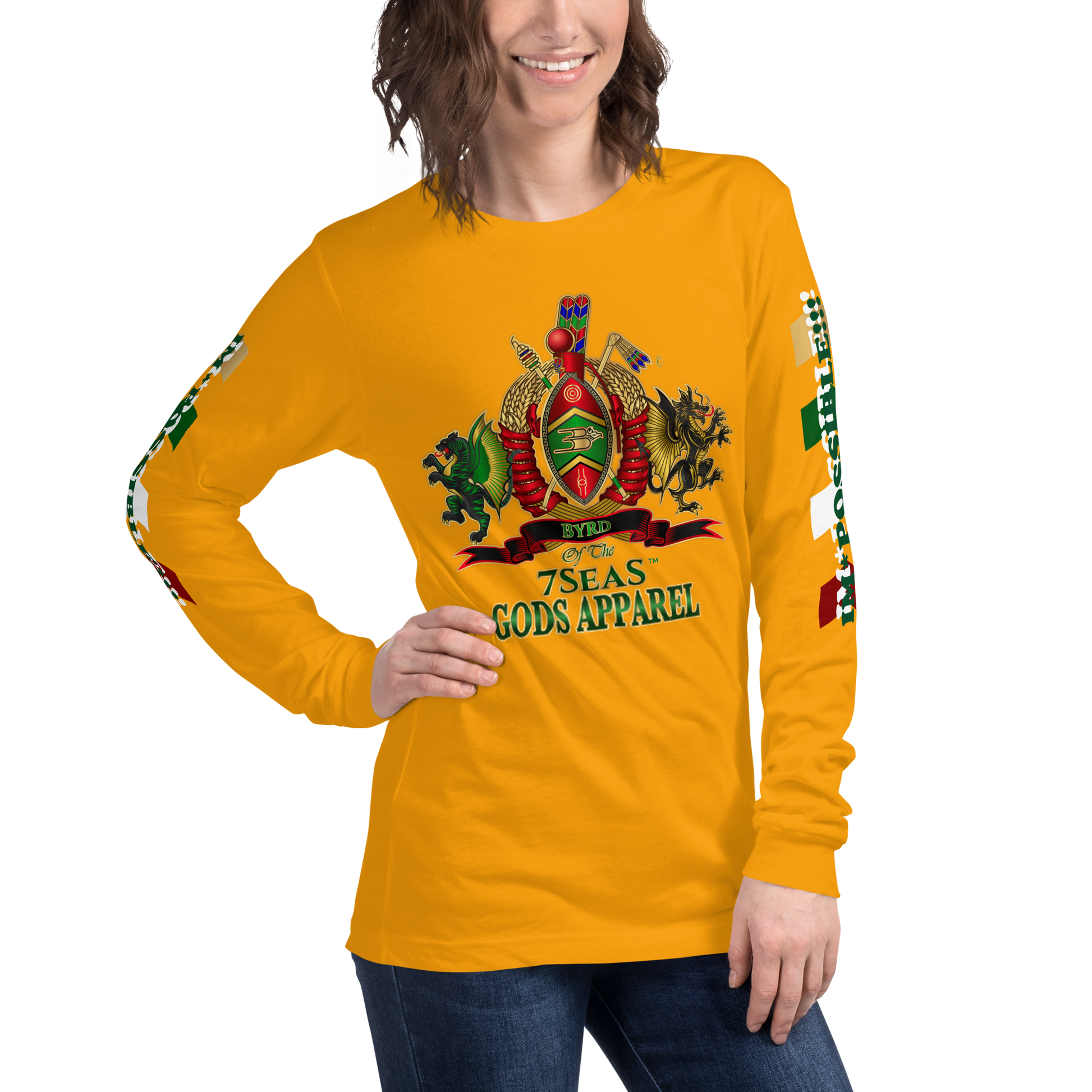 APEP - BYRD OF THE 7SEAS GODS APPAREL - Goddess/Women Unisex Long Sleeve Tee