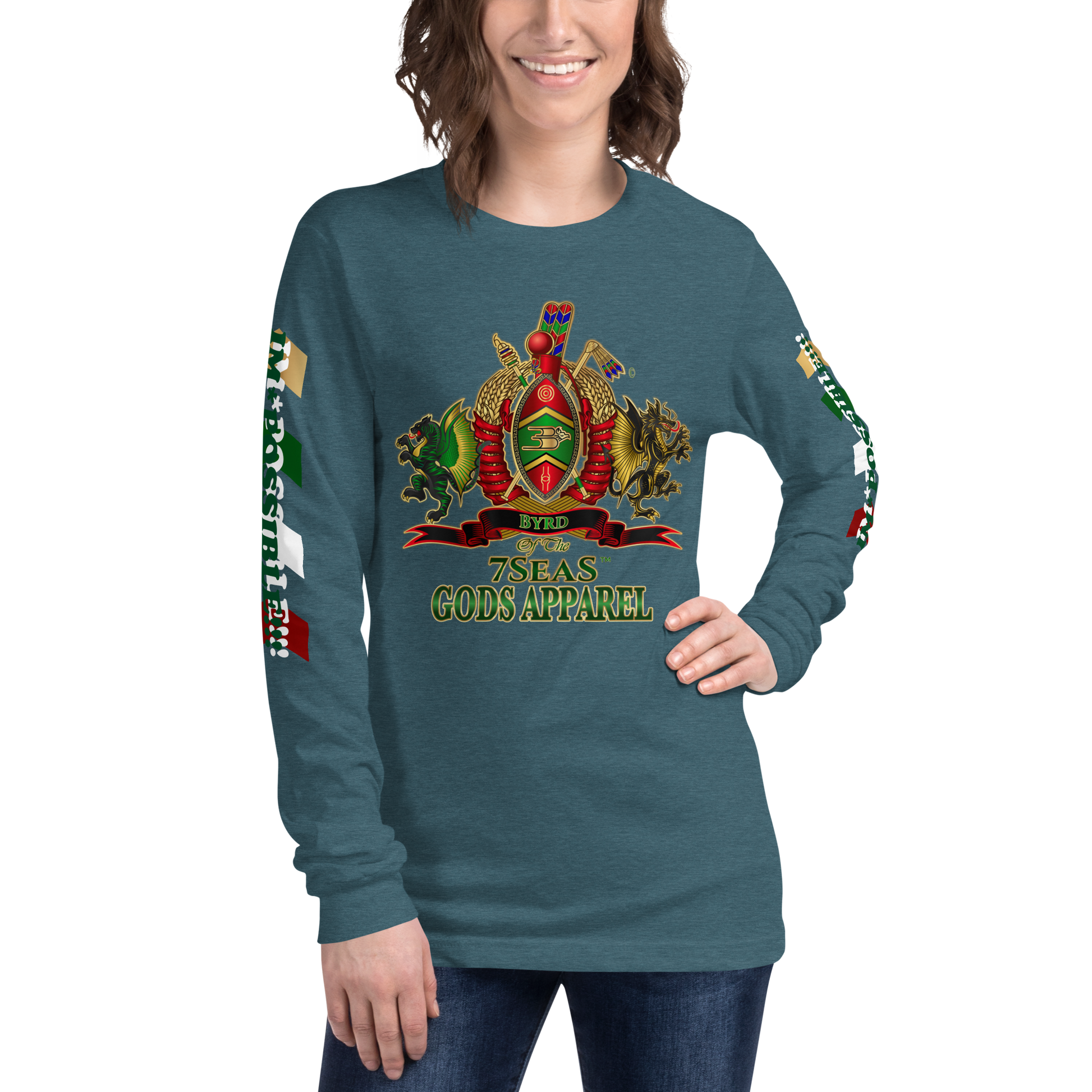 APEP - BYRD OF THE 7SEAS GODS APPAREL - Goddess/Women Unisex Long Sleeve Tee