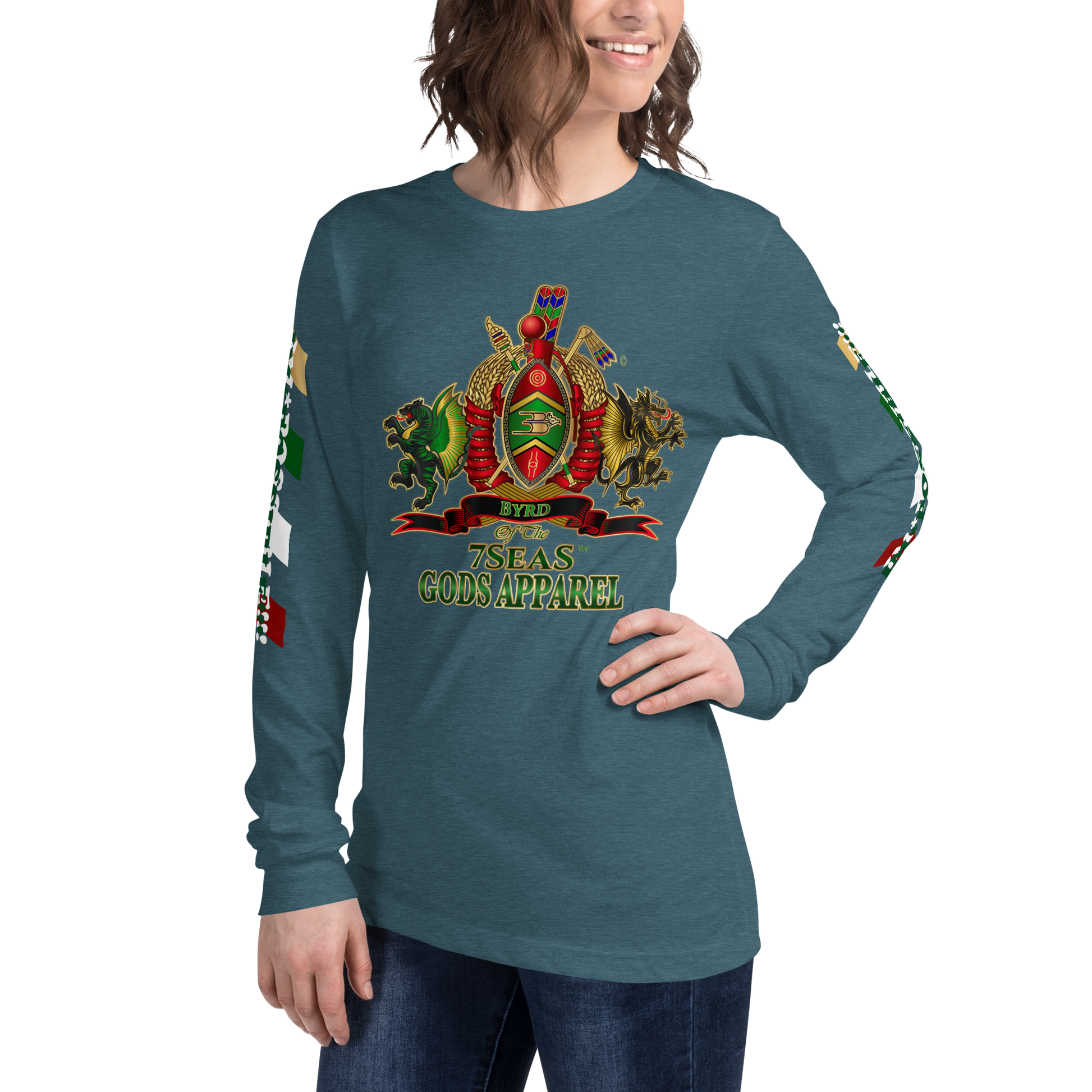 APEP - BYRD OF THE 7SEAS GODS APPAREL - Goddess/Women Unisex Long Sleeve Tee