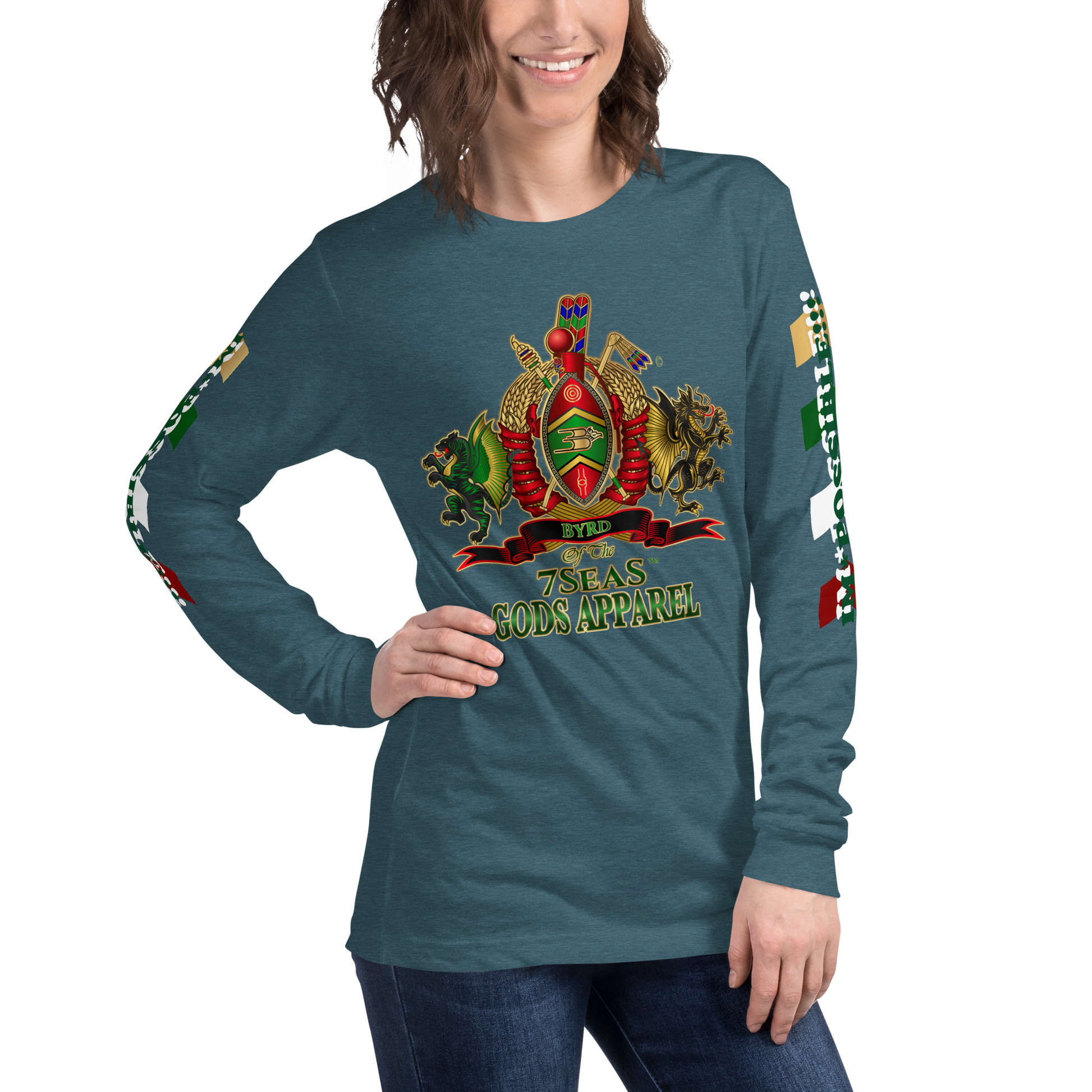 APEP - BYRD OF THE 7SEAS GODS APPAREL - Goddess/Women Unisex Long Sleeve Tee