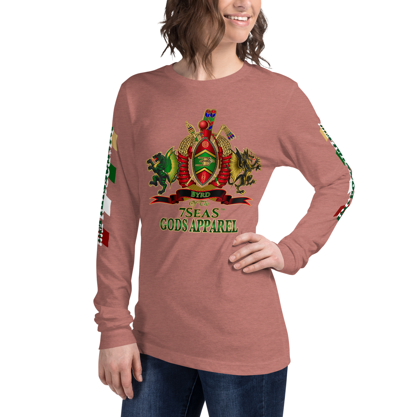 APEP - BYRD OF THE 7SEAS GODS APPAREL - Goddess/Women Unisex Long Sleeve Tee