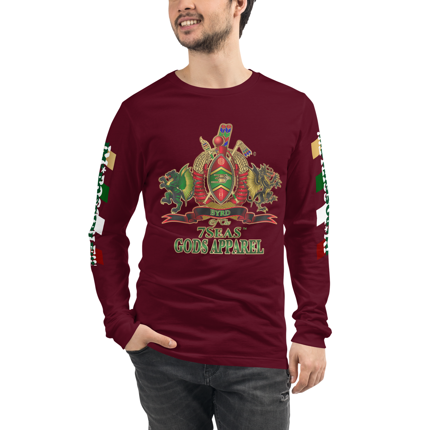 APEP - BYRD OF THE 7SEAS GODS APPAREL - Gods/Men Unisex Long Sleeve Tee