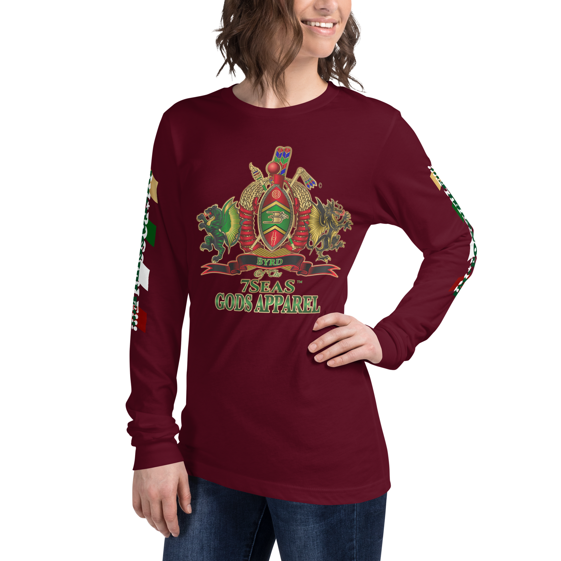 APEP - BYRD OF THE 7SEAS GODS APPAREL - Goddess/Women Unisex Long Sleeve Tee