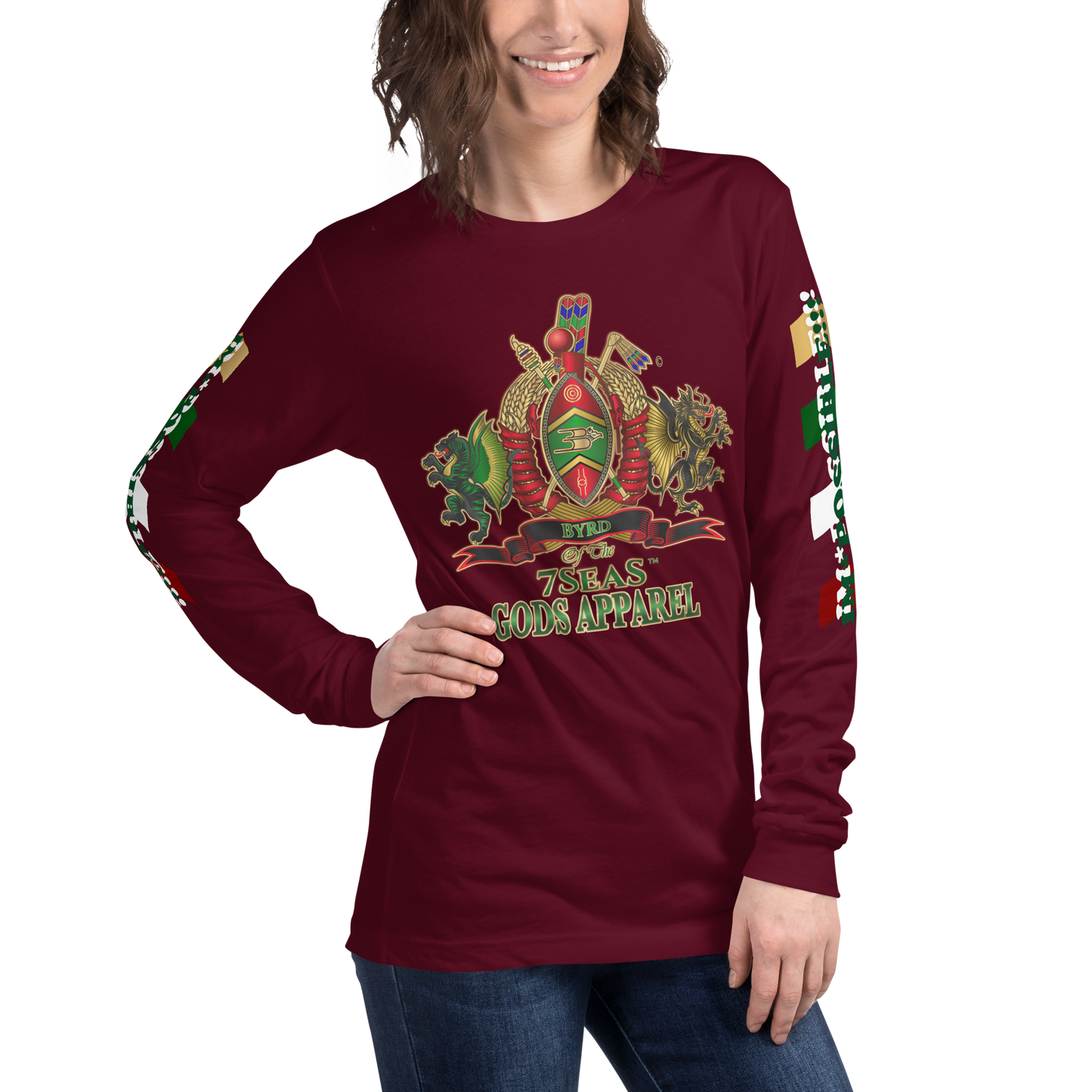 APEP - BYRD OF THE 7SEAS GODS APPAREL - Goddess/Women Unisex Long Sleeve Tee