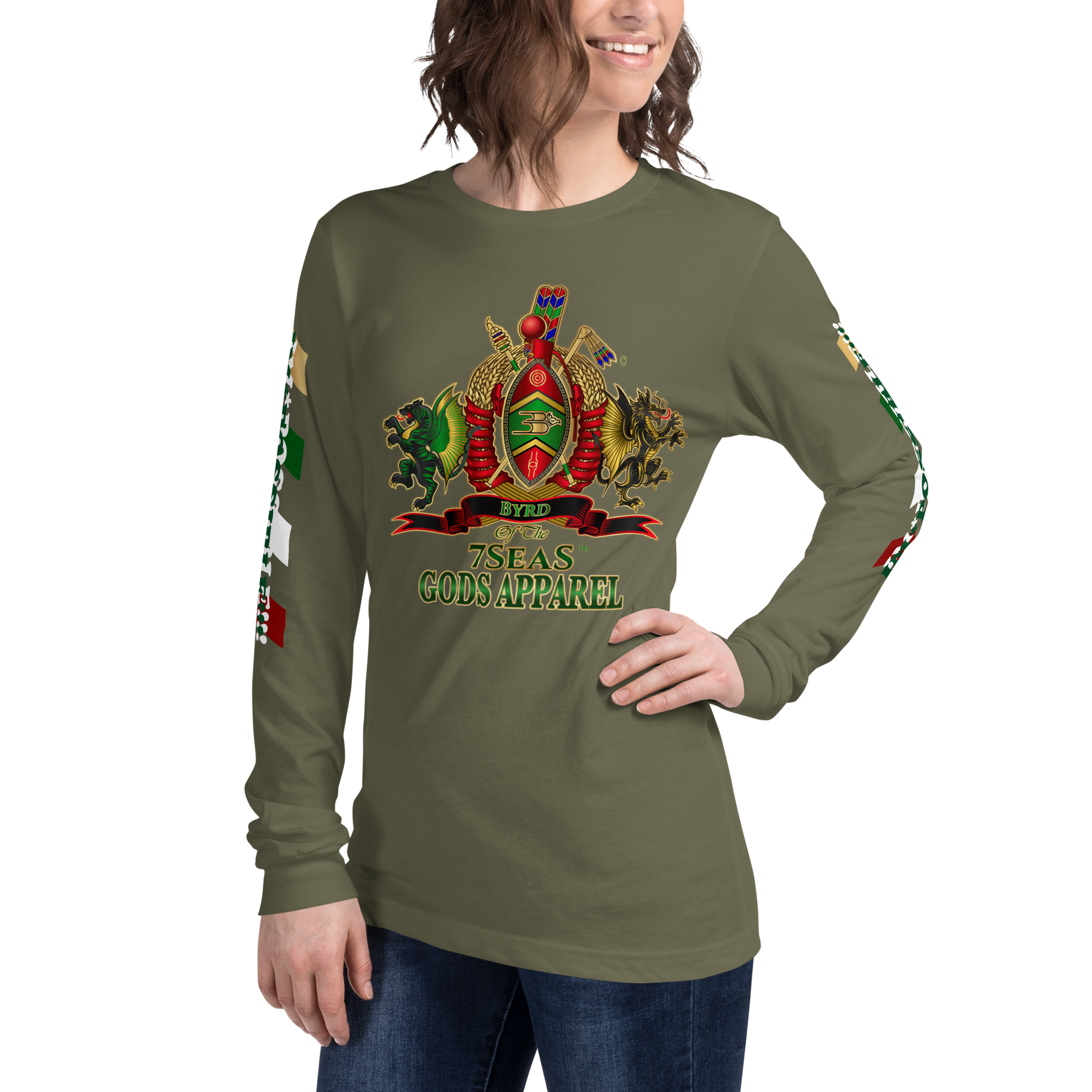 APEP - BYRD OF THE 7SEAS GODS APPAREL - Goddess/Women Unisex Long Sleeve Tee