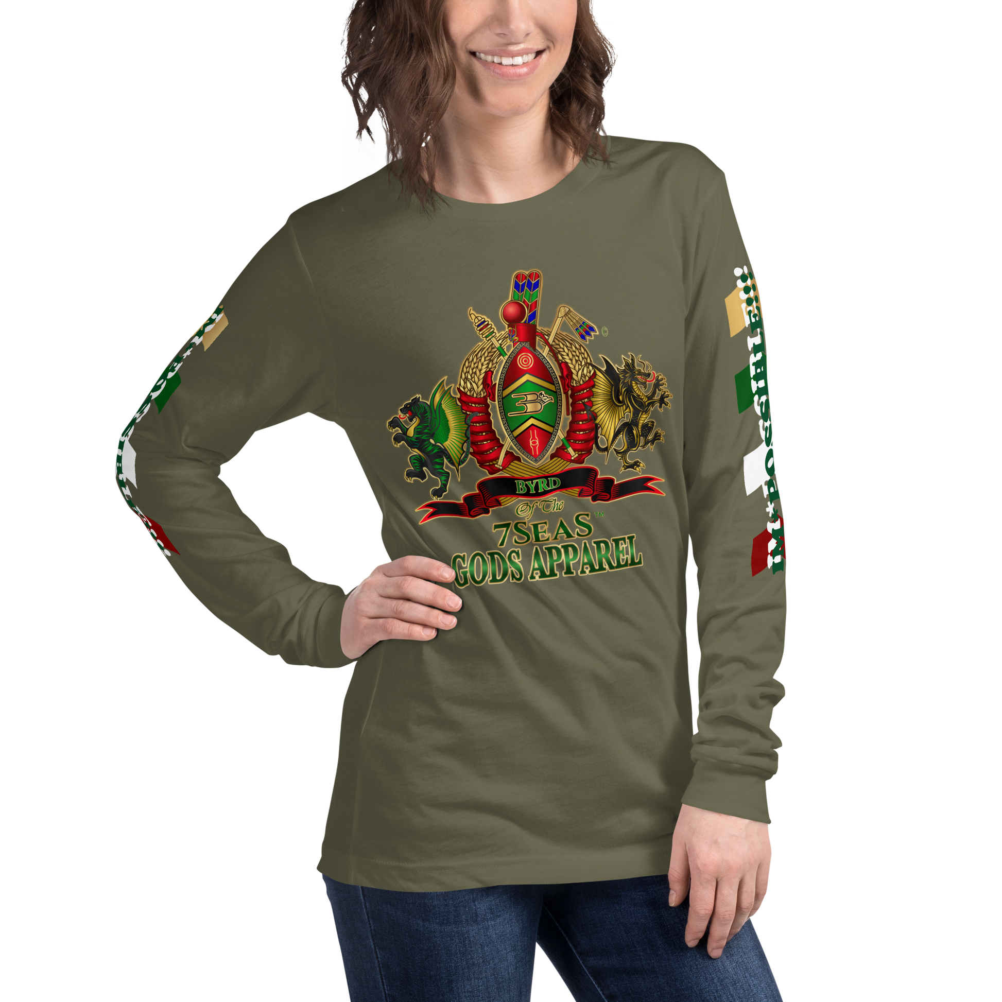 APEP - BYRD OF THE 7SEAS GODS APPAREL - Goddess/Women Unisex Long Sleeve Tee