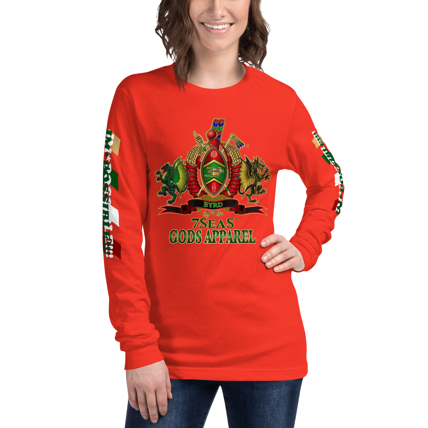 APEP - BYRD OF THE 7SEAS GODS APPAREL - Goddess/Women Unisex Long Sleeve Tee