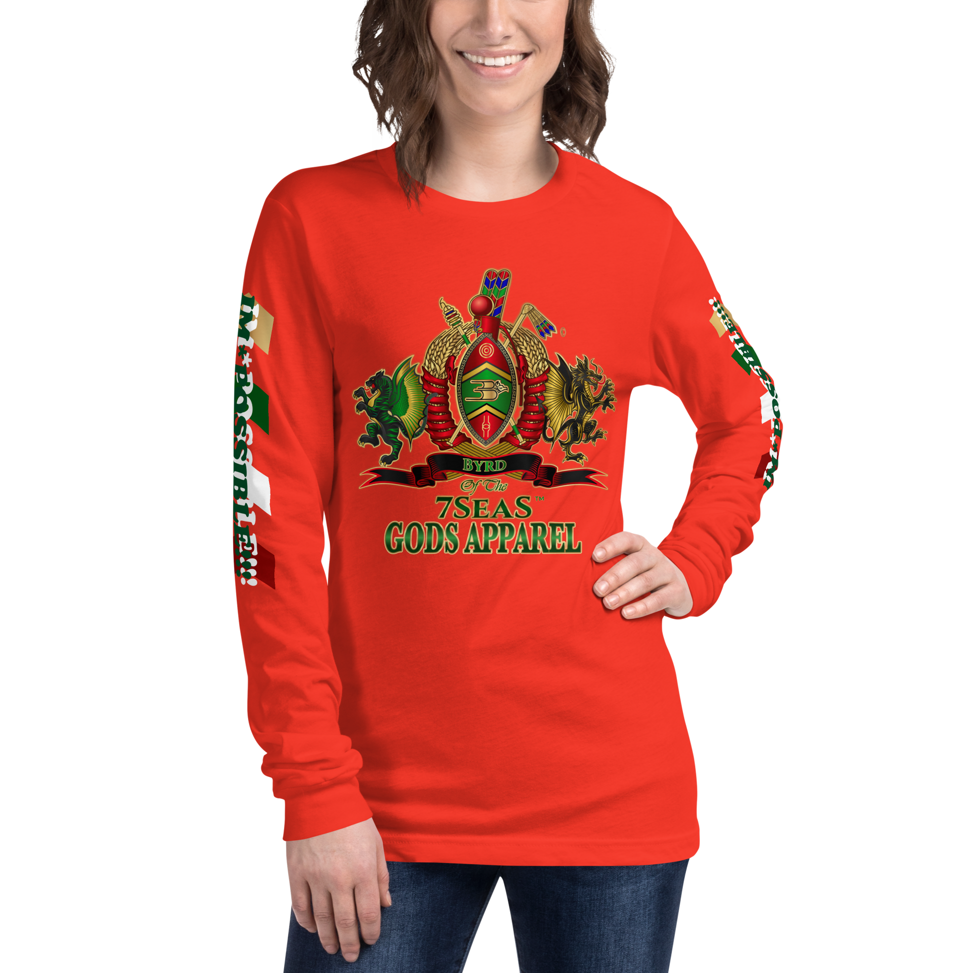 APEP - BYRD OF THE 7SEAS GODS APPAREL - Goddess/Women Unisex Long Sleeve Tee