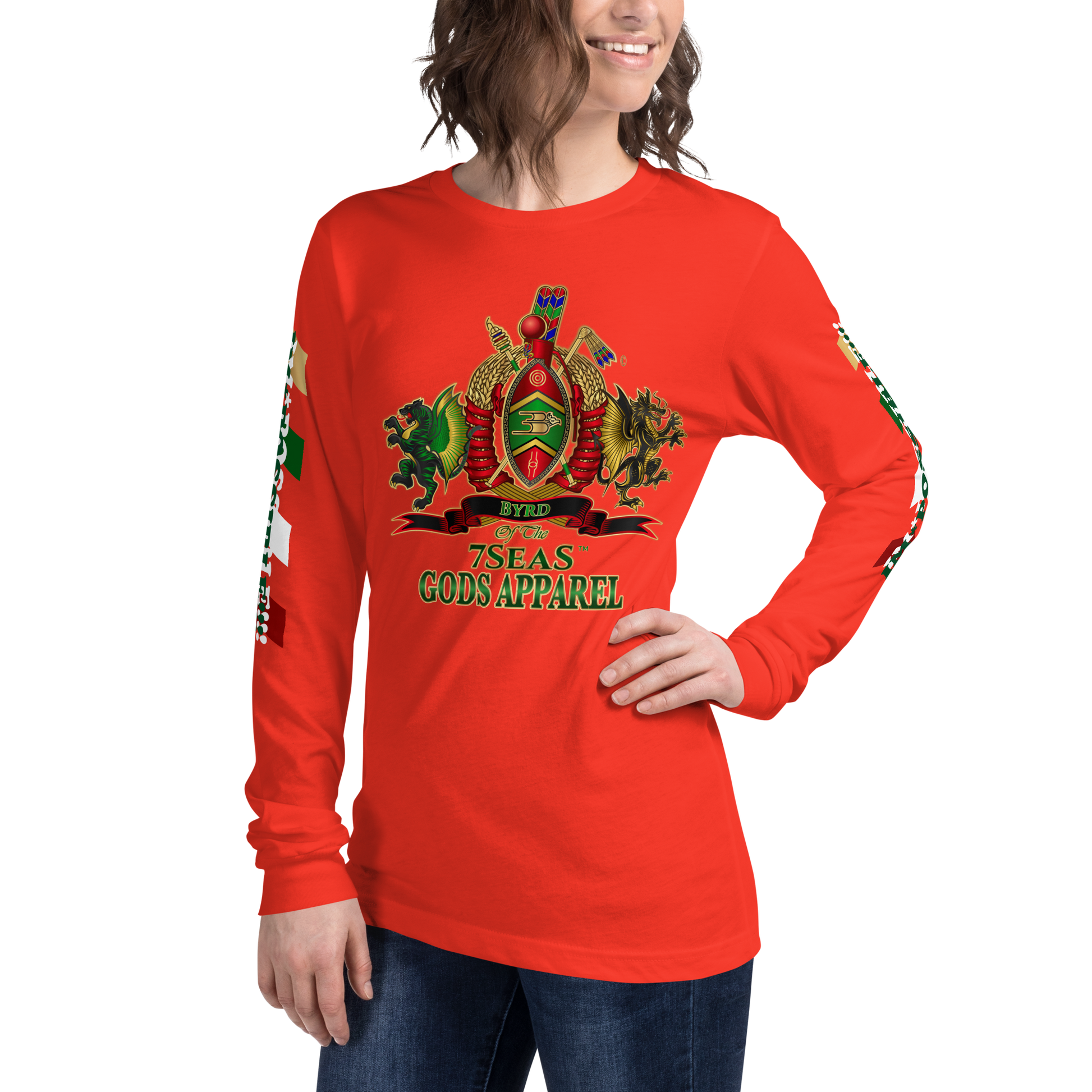 APEP - BYRD OF THE 7SEAS GODS APPAREL - Goddess/Women Unisex Long Sleeve Tee