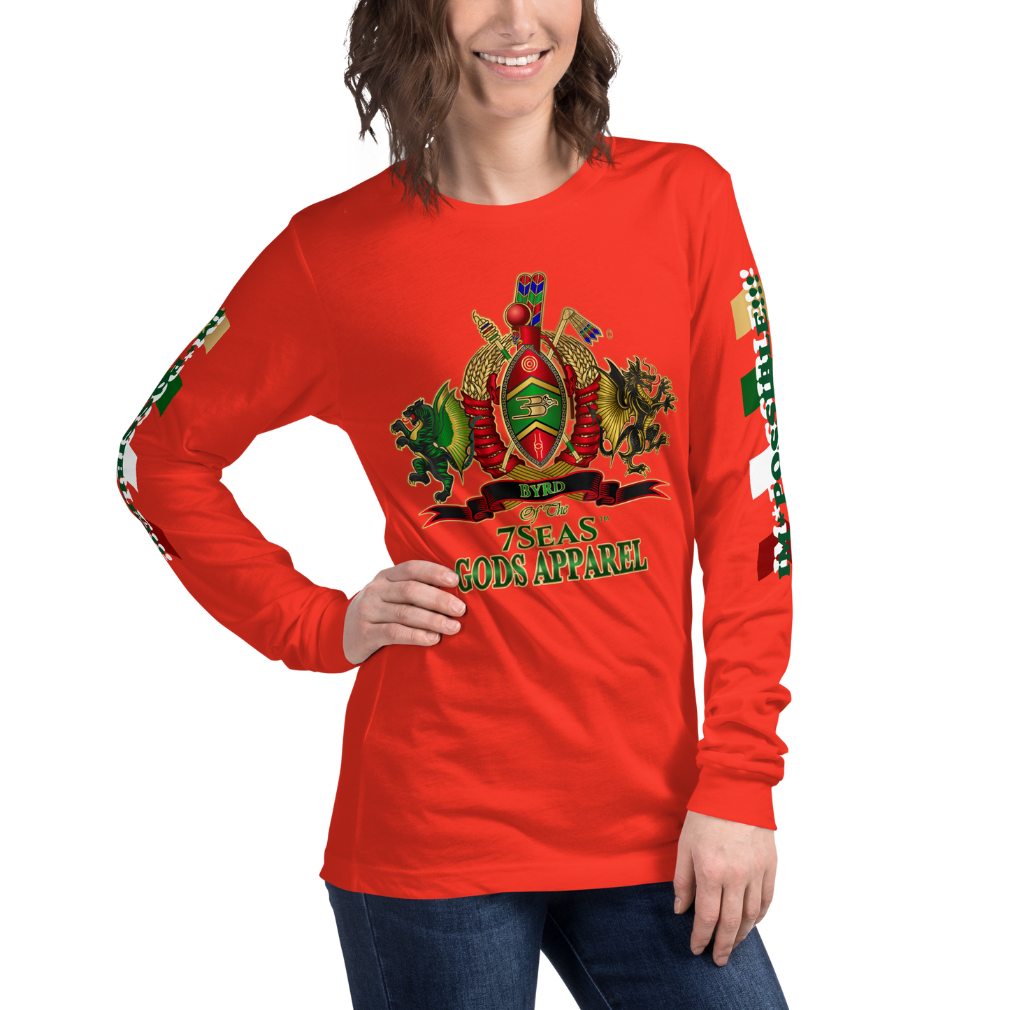 APEP - BYRD OF THE 7SEAS GODS APPAREL - Goddess/Women Unisex Long Sleeve Tee