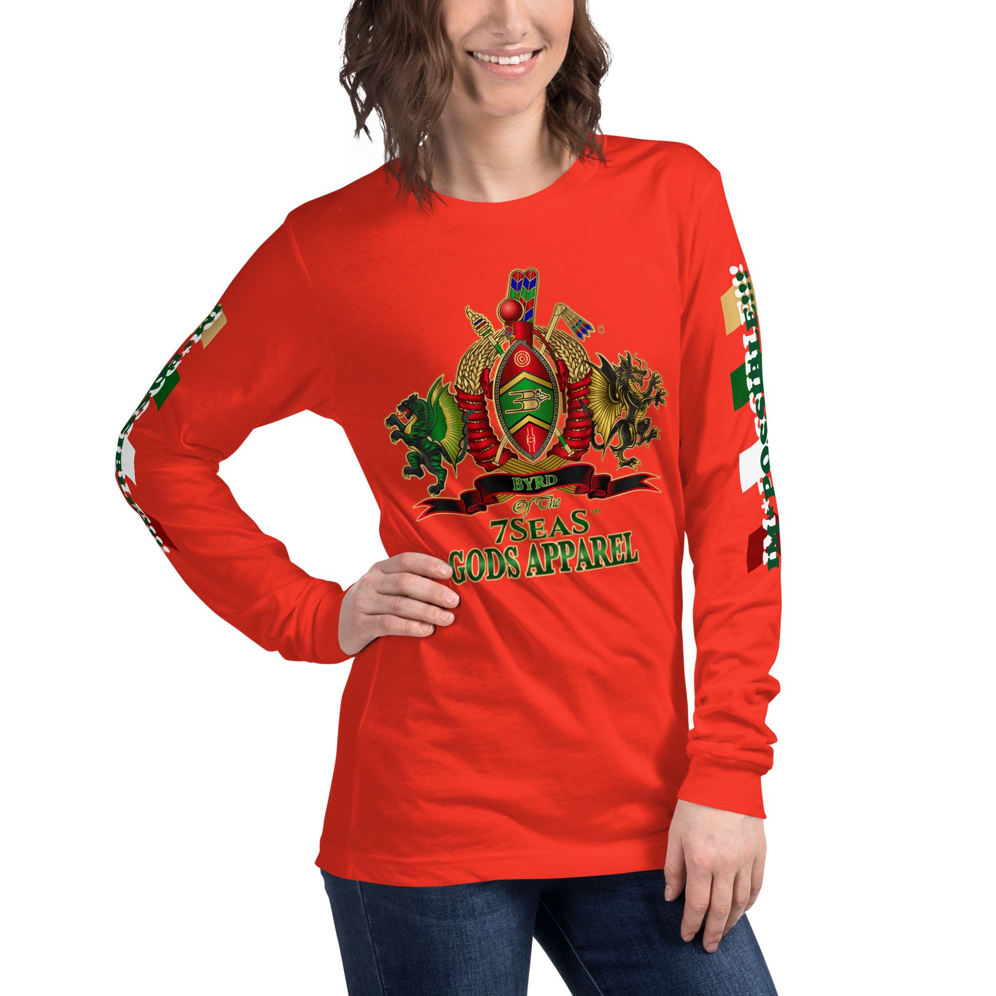 APEP - BYRD OF THE 7SEAS GODS APPAREL - Goddess/Women Unisex Long Sleeve Tee