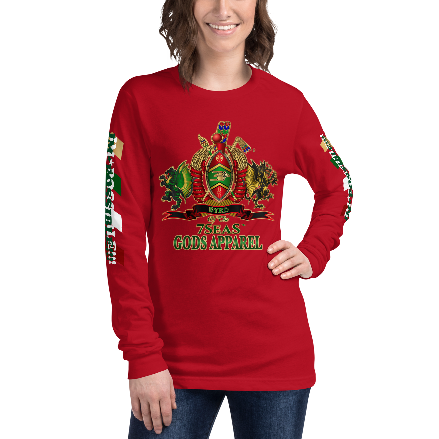 APEP - BYRD OF THE 7SEAS GODS APPAREL - Goddess/Women Unisex Long Sleeve Tee