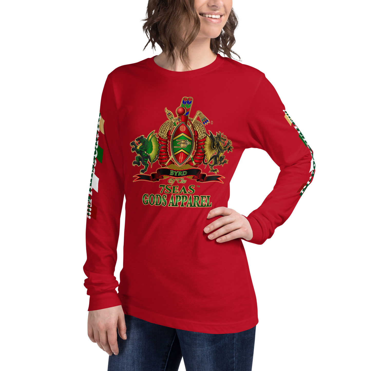 APEP - BYRD OF THE 7SEAS GODS APPAREL - Goddess/Women Unisex Long Sleeve Tee