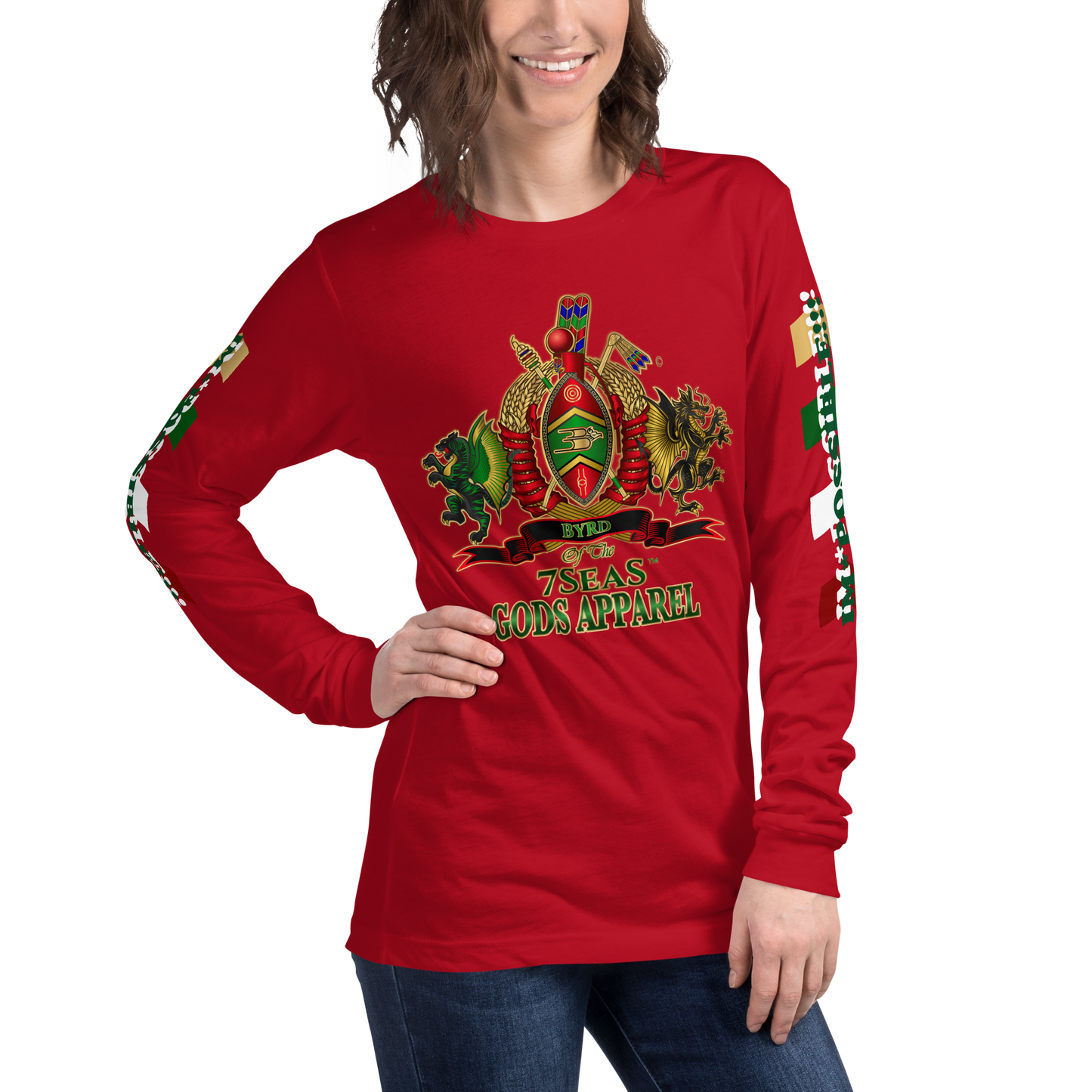 APEP - BYRD OF THE 7SEAS GODS APPAREL - Goddess/Women Unisex Long Sleeve Tee