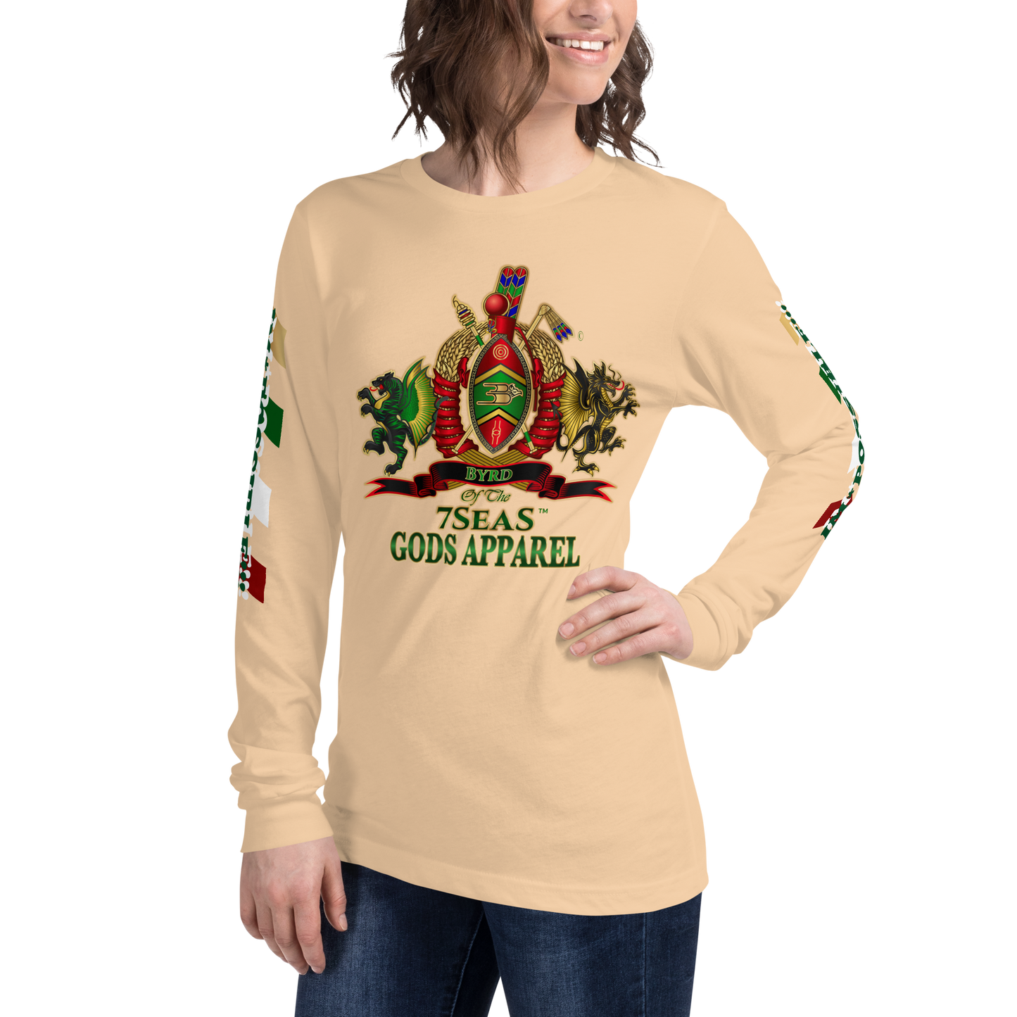 APEP - BYRD OF THE 7SEAS GODS APPAREL - Goddess/Women Unisex Long Sleeve Tee