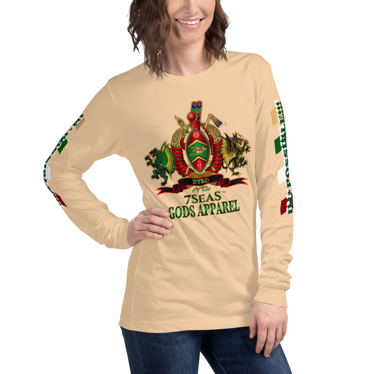 APEP - BYRD OF THE 7SEAS GODS APPAREL - Goddess/Women Unisex Long Sleeve Tee