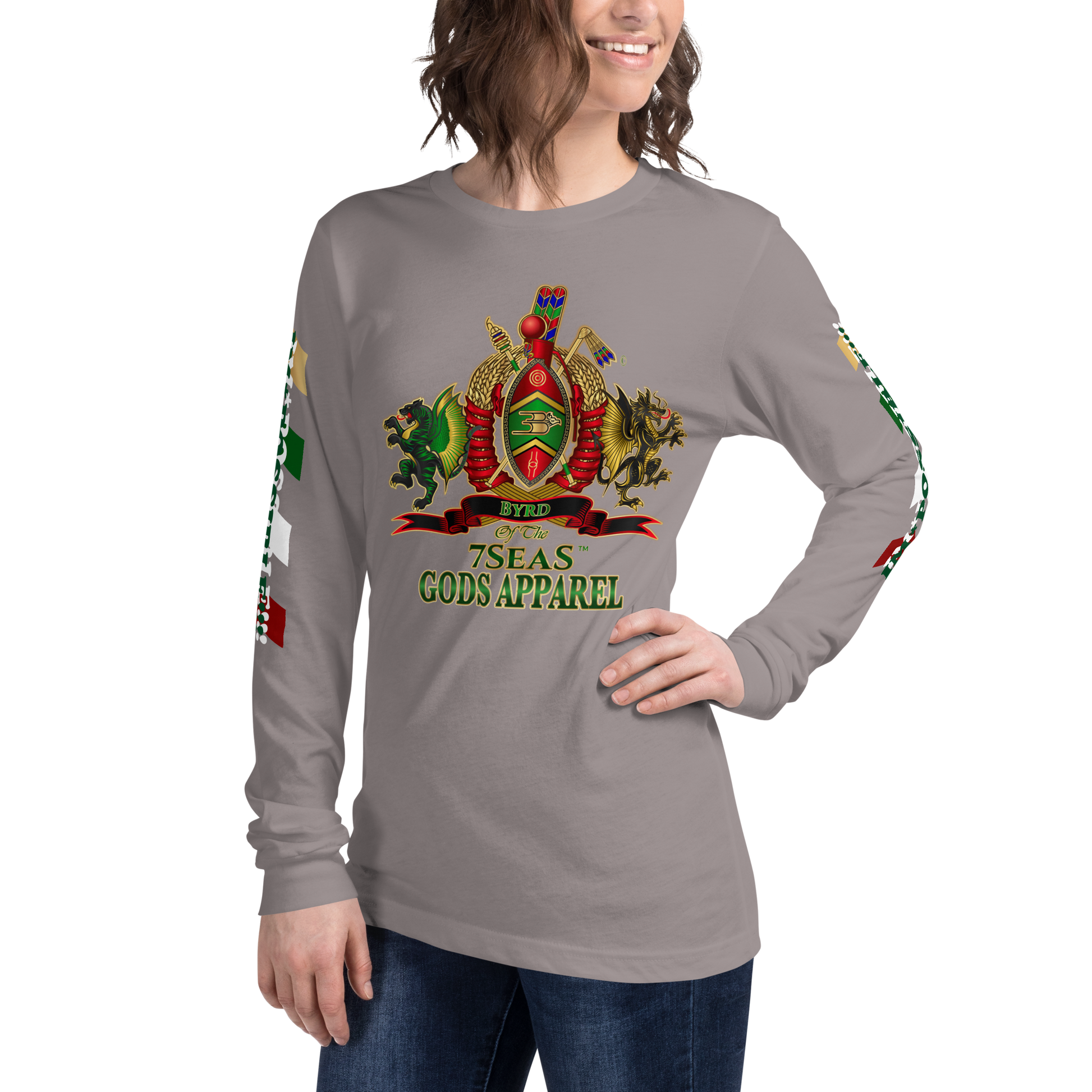 APEP - BYRD OF THE 7SEAS GODS APPAREL - Goddess/Women Unisex Long Sleeve Tee