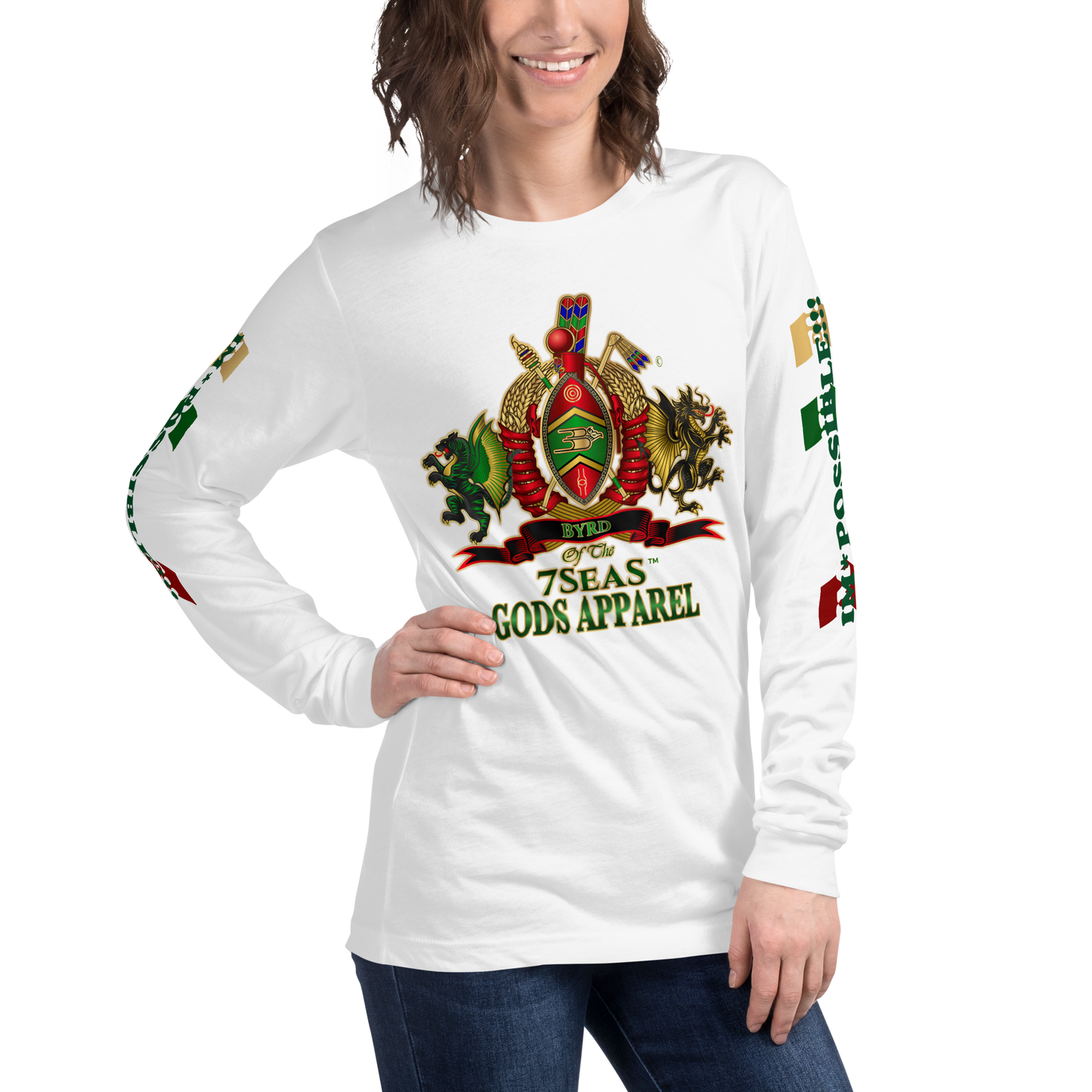 APEP - BYRD OF THE 7SEAS GODS APPAREL - Goddess/Women Unisex Long Sleeve Tee