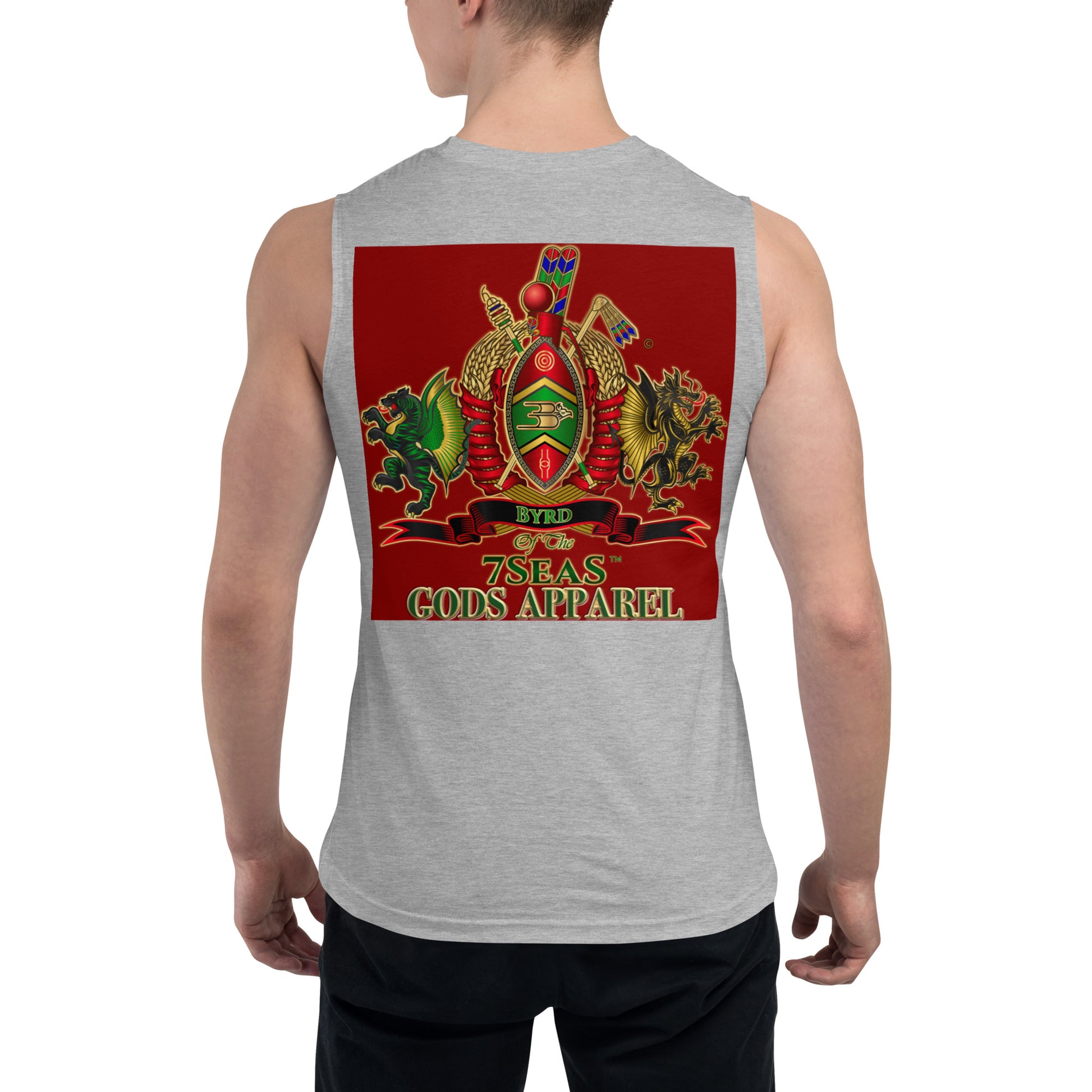 APEP - BYRD OF THE 7SEAS GODS APPAREL - RED - Gods/Men Muscle Shirt