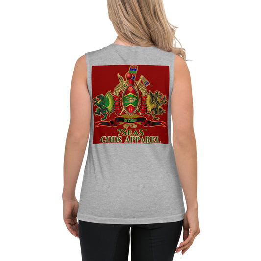APEP - BYRD OF THE 7SEAS GODS APPAREL - RED - Goddess/Women Muscle Shirt