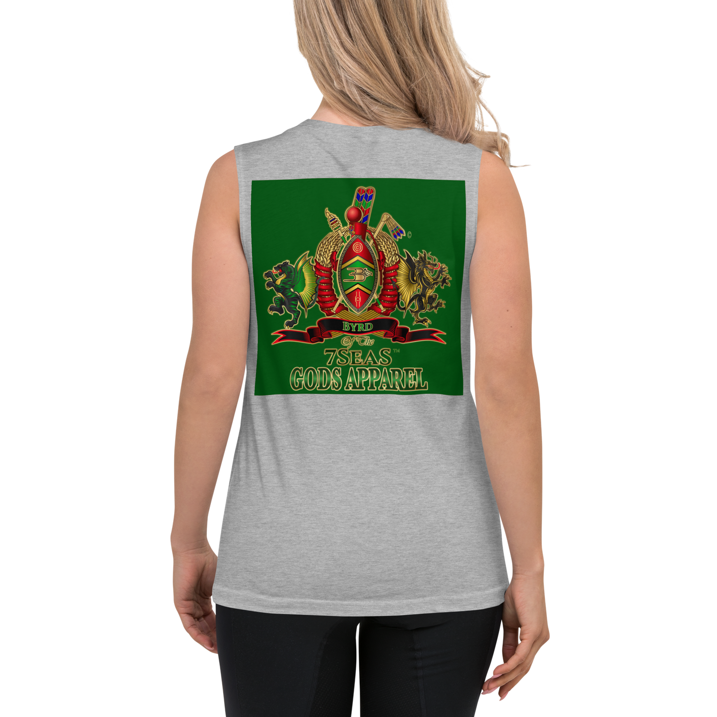 APEP - BYRD OF THE 7SEAS GODS APPAREL - GREEN - Goddess/Women Muscle Shirt