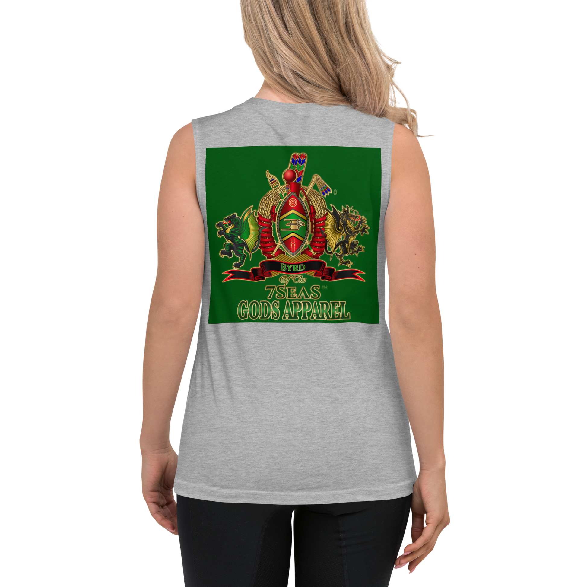 APEP - BYRD OF THE 7SEAS GODS APPAREL - GREEN - Goddess/Women Muscle Shirt