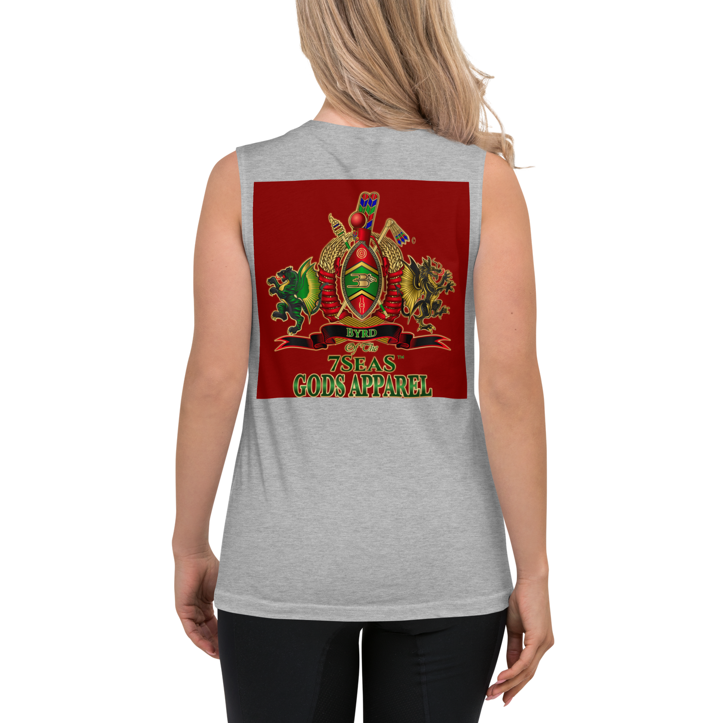 APEP - BYRD OF THE 7SEAS GODS APPAREL - RED - Goddess/Women Muscle Shirt