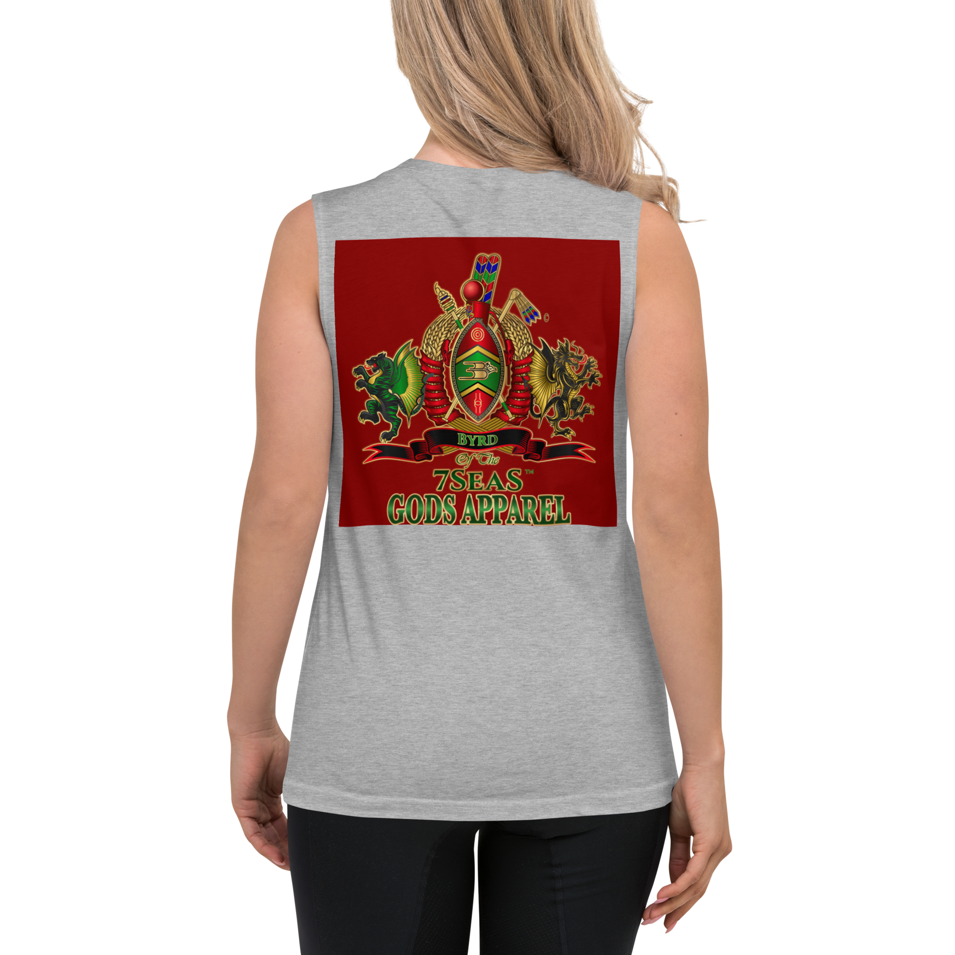 APEP - BYRD OF THE 7SEAS GODS APPAREL - RED - Goddess/Women Muscle Shirt