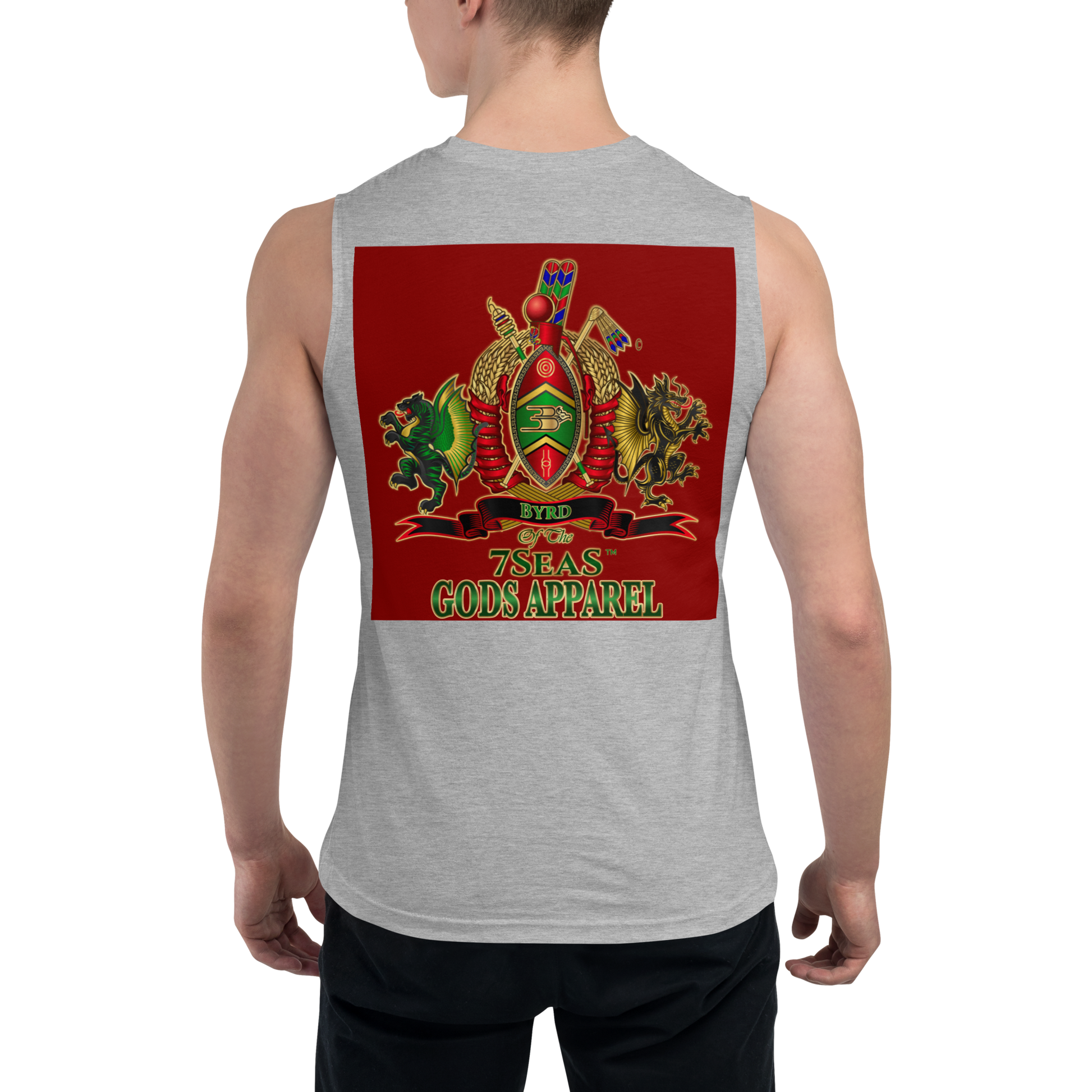 APEP - BYRD OF THE 7SEAS GODS APPAREL - RED - Gods/Men Muscle Shirt