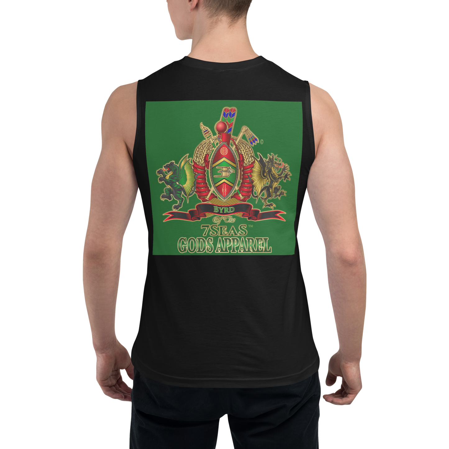 APEP - BYRD OF THE 7SEAS GODS APPAREL - GREEN - Gods/Men Muscle Shirt