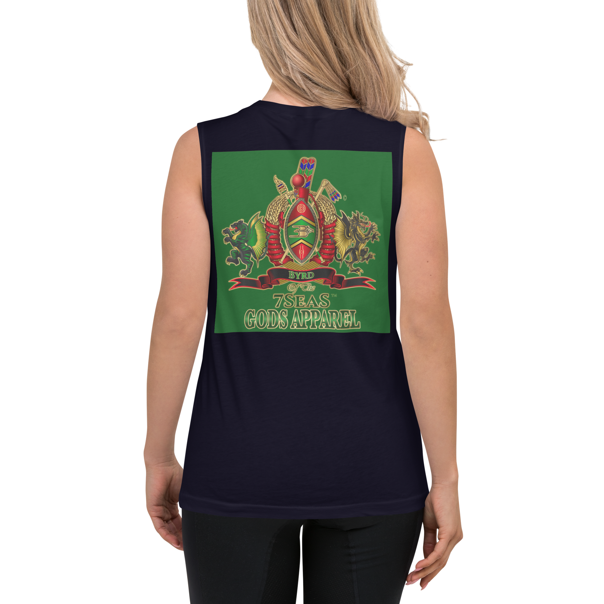 APEP - BYRD OF THE 7SEAS GODS APPAREL - GREEN - Goddess/Women Muscle Shirt