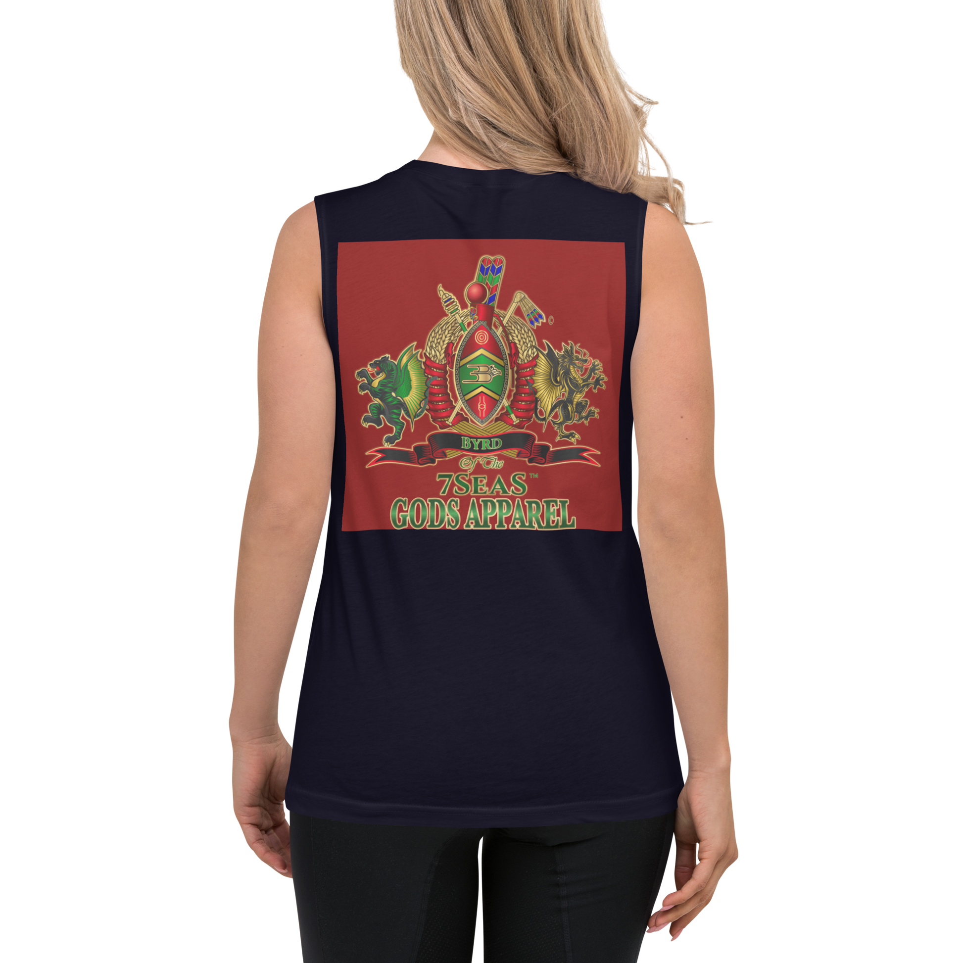 APEP - BYRD OF THE 7SEAS GODS APPAREL - RED - Goddess/Women Muscle Shirt