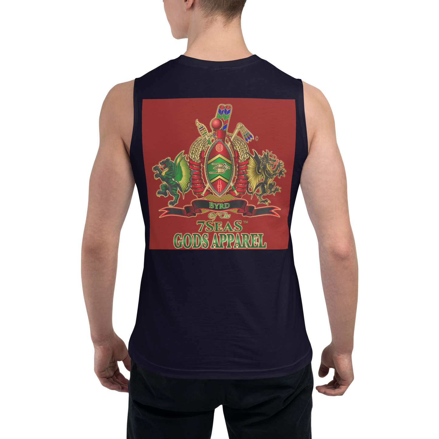 APEP - BYRD OF THE 7SEAS GODS APPAREL - RED - Gods/Men Muscle Shirt