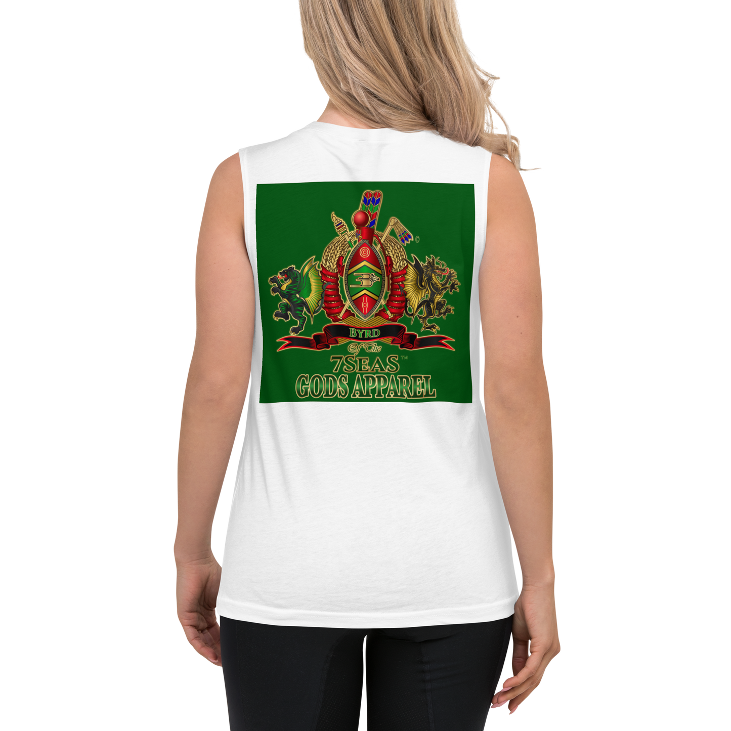 APEP - BYRD OF THE 7SEAS GODS APPAREL - GREEN - Goddess/Women Muscle Shirt