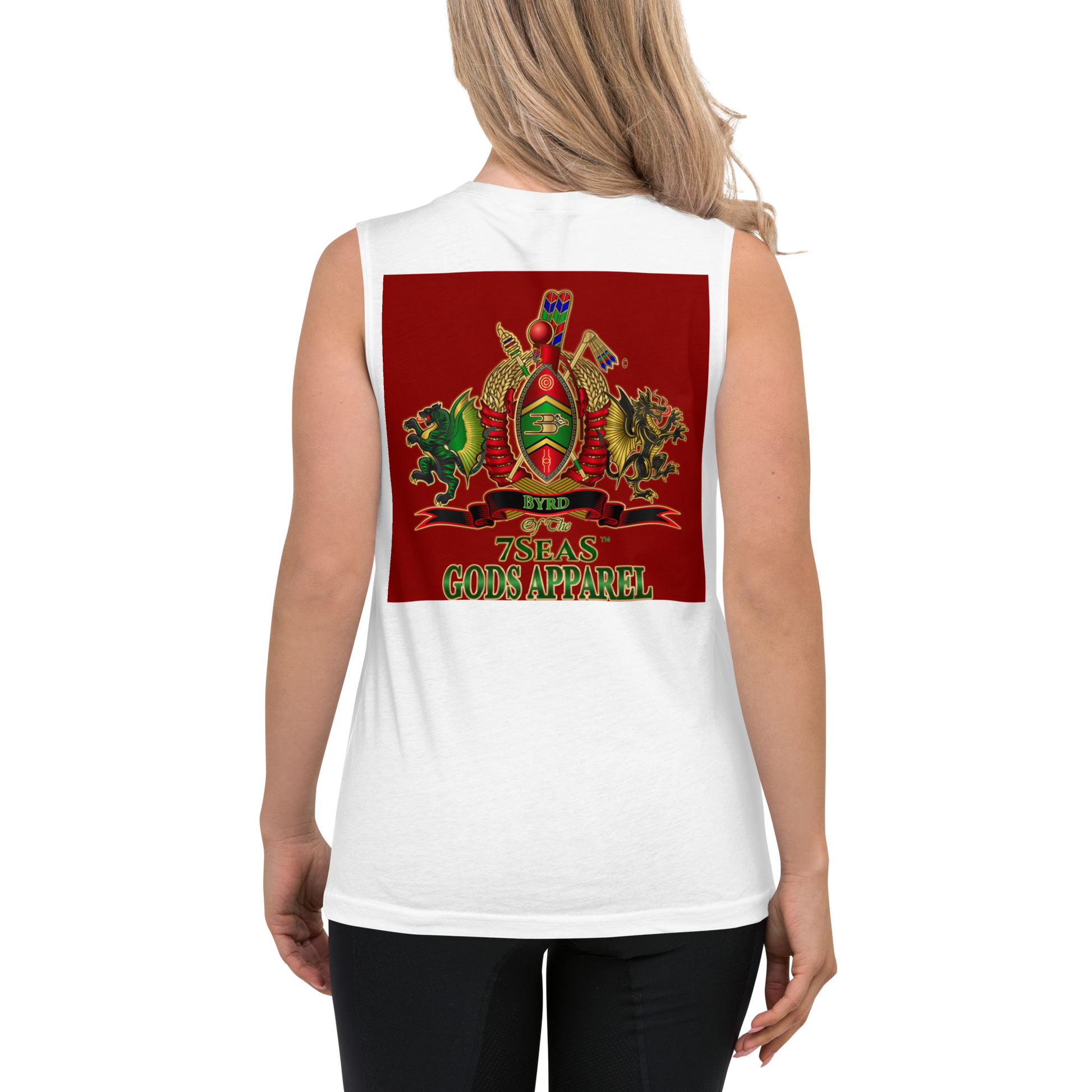 APEP - BYRD OF THE 7SEAS GODS APPAREL - RED - Goddess/Women Muscle Shirt