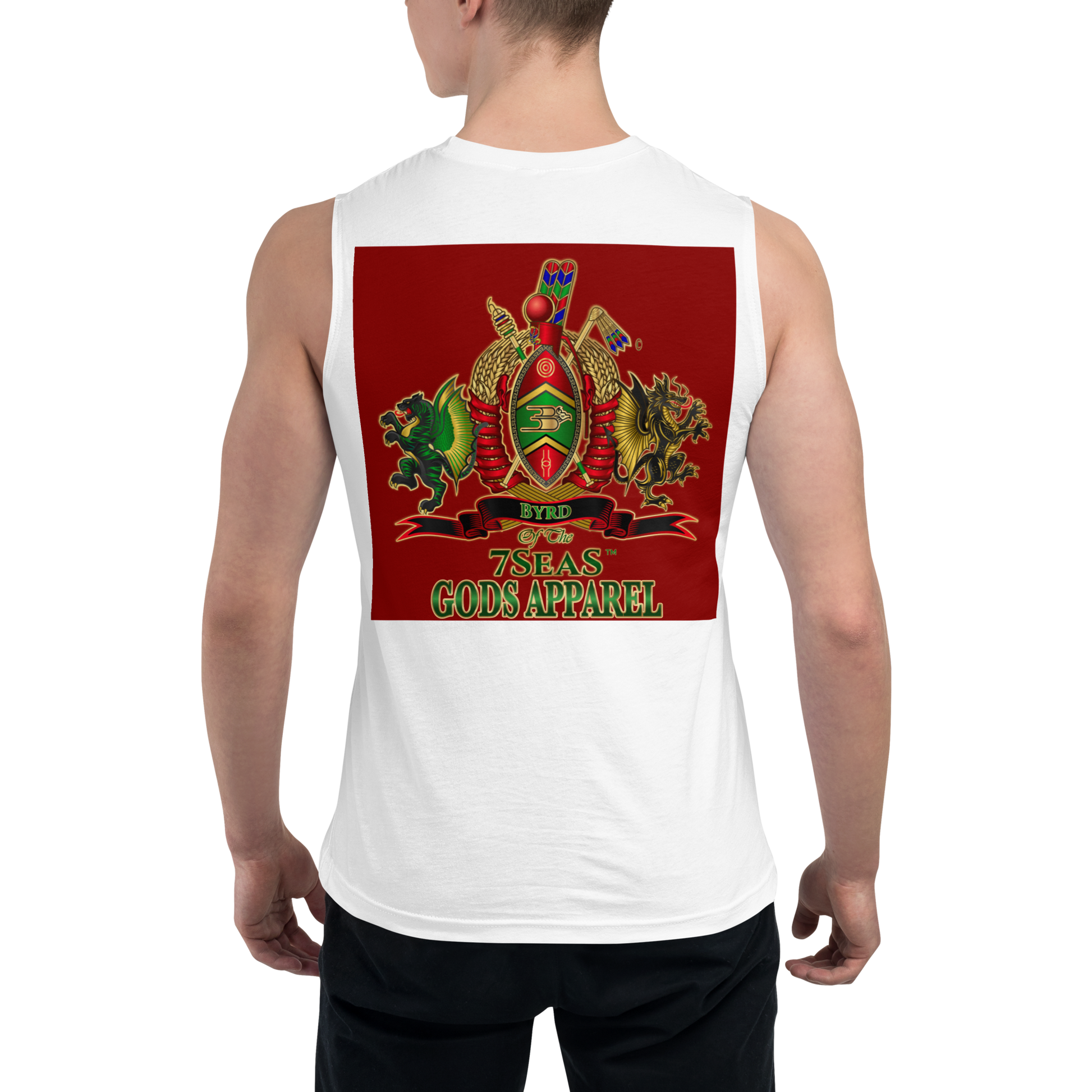 APEP - BYRD OF THE 7SEAS GODS APPAREL - RED - Gods/Men Muscle Shirt