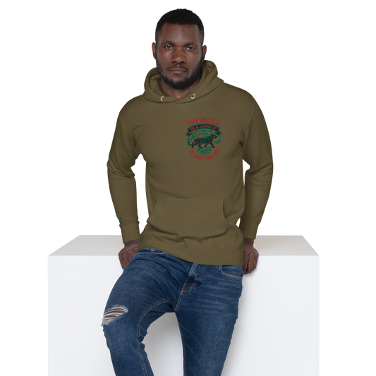 World Is A Jungle - BYRD OF THE 7SEAS GODS APPAREL - TIGER EDITION - ENBYRD - Embroidery - Gods/Mens Unisex Hoodie