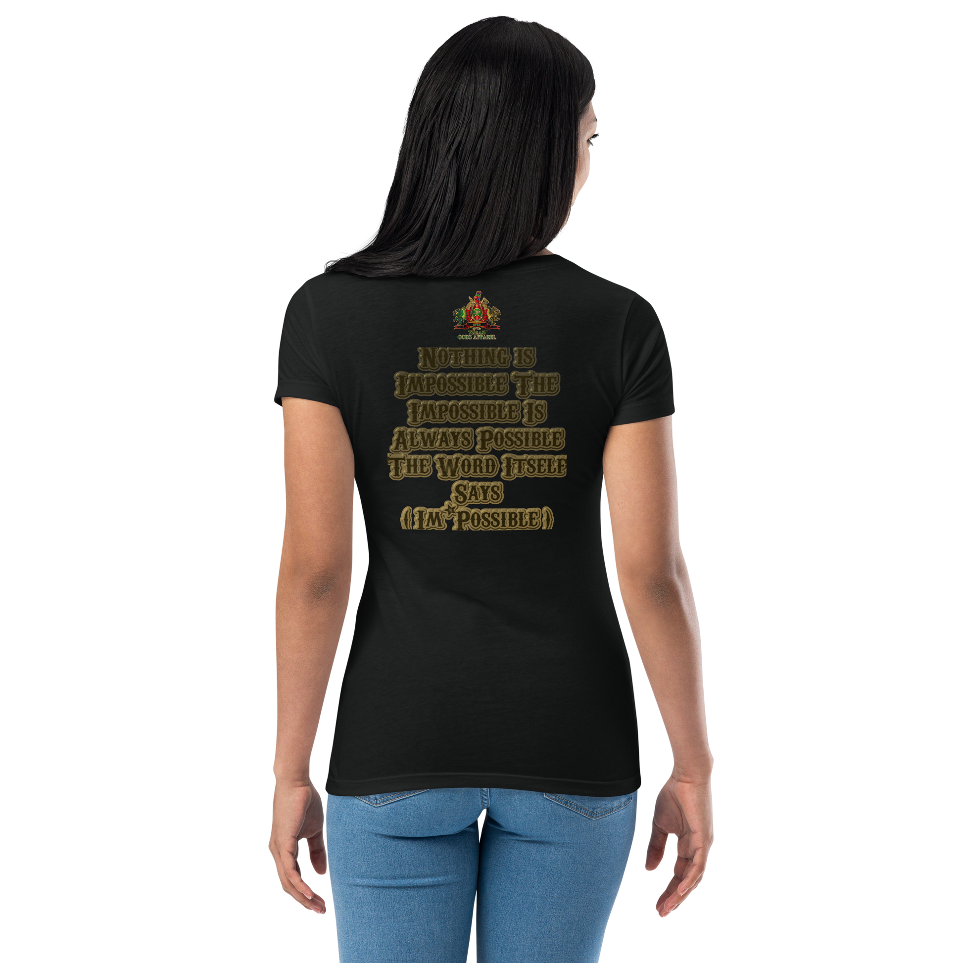 KHNUM - BYRD OF THE 7SEAS GODS APPAREL - BROWN - Goddess/Women fitted t-shirt