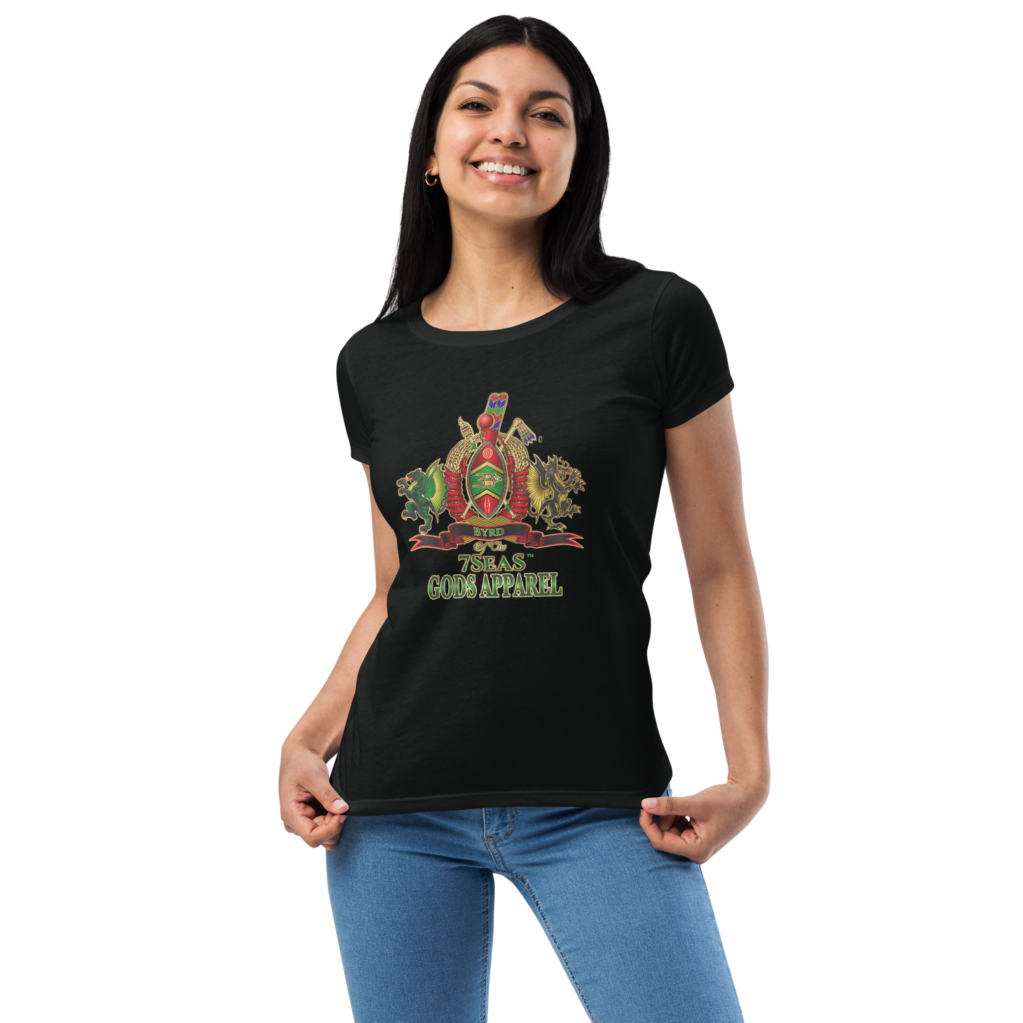 APEP - BYRD OF THE 7SEAS GODS APPAREL - Goddess/Women fitted t-shirt