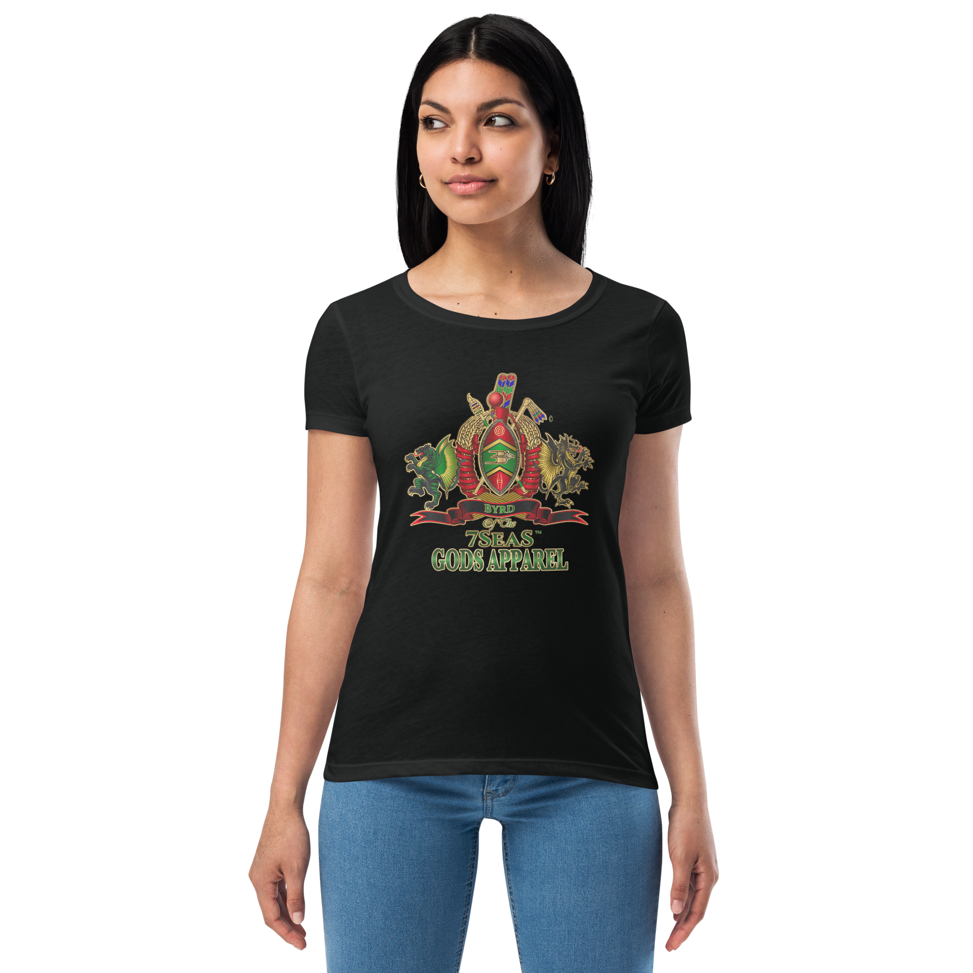 APEP - BYRD OF THE 7SEAS GODS APPAREL - Goddess/Women fitted t-shirt