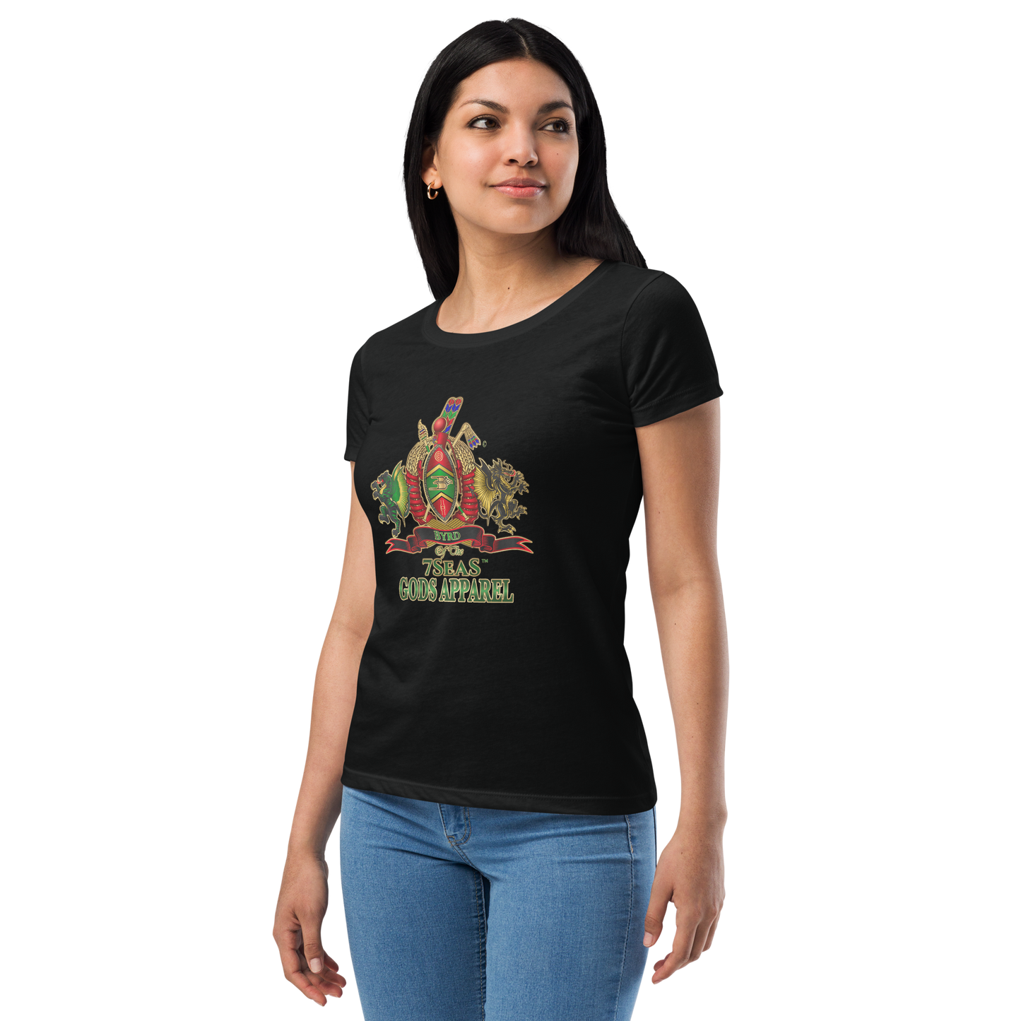 APEP - BYRD OF THE 7SEAS GODS APPAREL - Goddess/Women fitted t-shirt