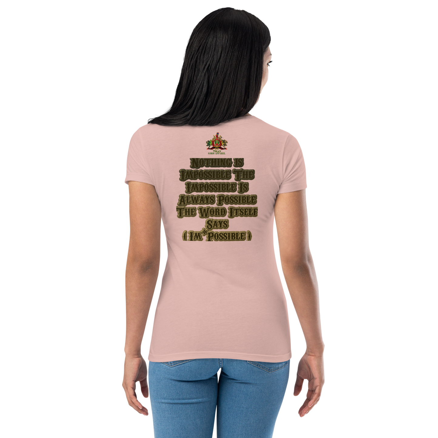 KHNUM - BYRD OF THE 7SEAS GODS APPAREL - BROWN - Goddess/Women fitted t-shirt