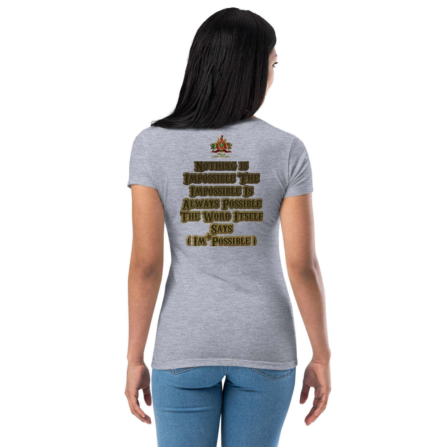 KHNUM - BYRD OF THE 7SEAS GODS APPAREL - BROWN - Goddess/Women fitted t-shirt