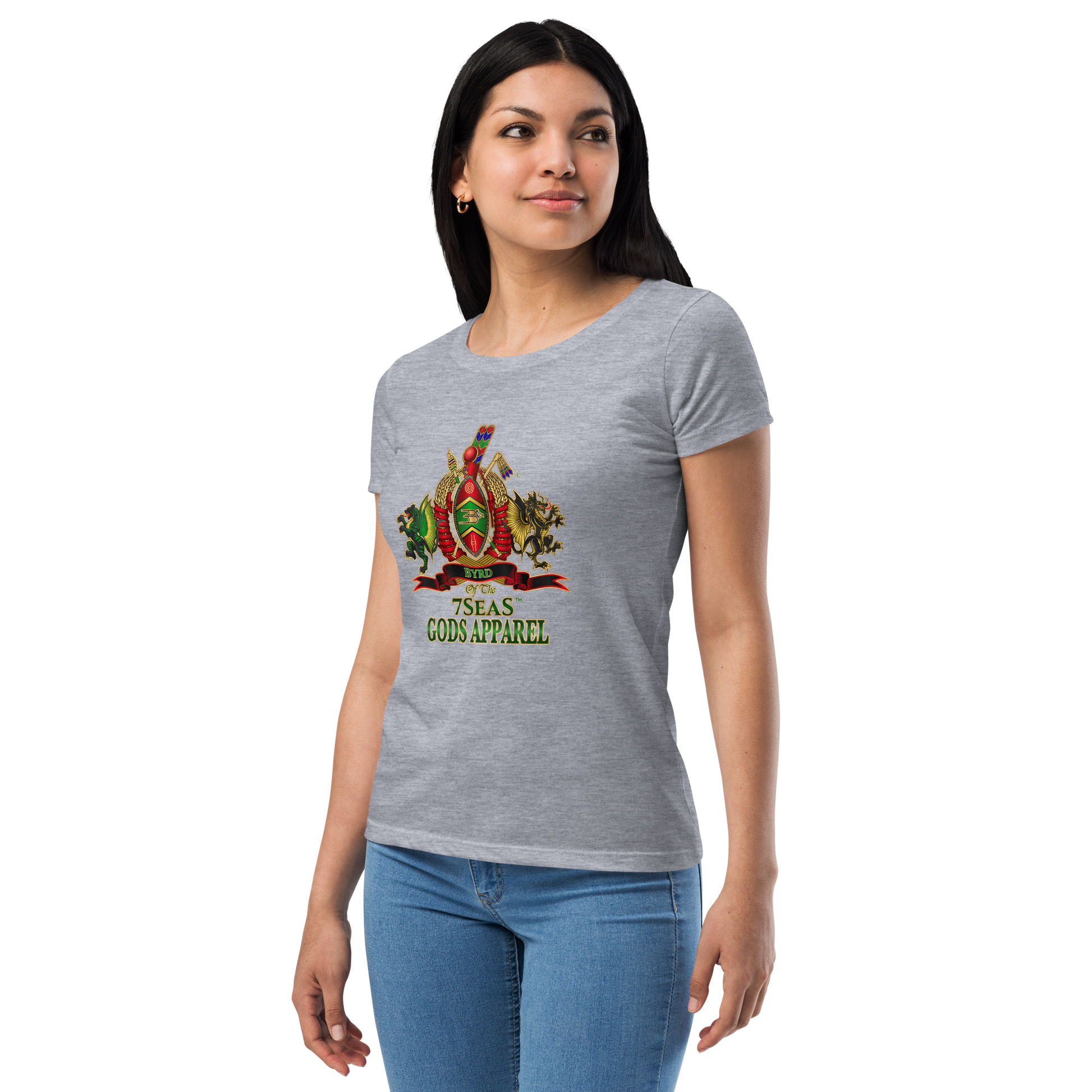 APEP - BYRD OF THE 7SEAS GODS APPAREL - Goddess/Women fitted t-shirt