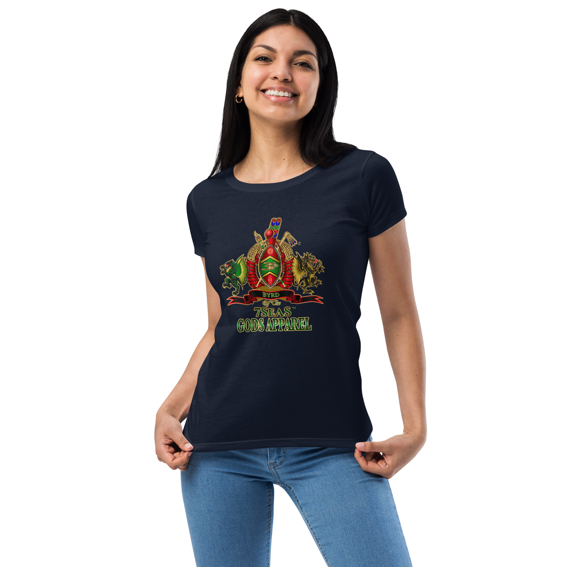 APEP - BYRD OF THE 7SEAS GODS APPAREL - Goddess/Women fitted t-shirt