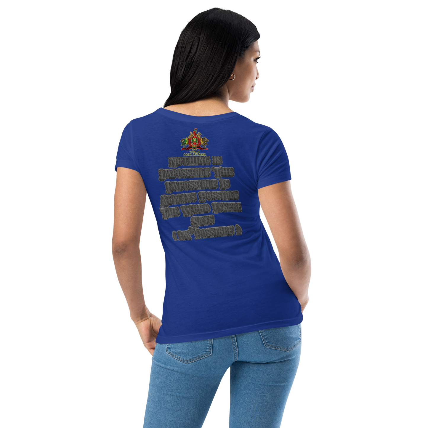 AMUN MIN - Grey - BYRD OF THE 7SEAS GODS APPAREL - Goddess’s/Girls Women’s fitted t-shirt