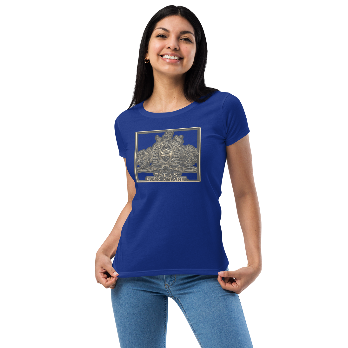 KHNUM - BYRD OF THE 7SEAS GODS APPAREL - BROWN - Goddess/Women fitted t-shirt