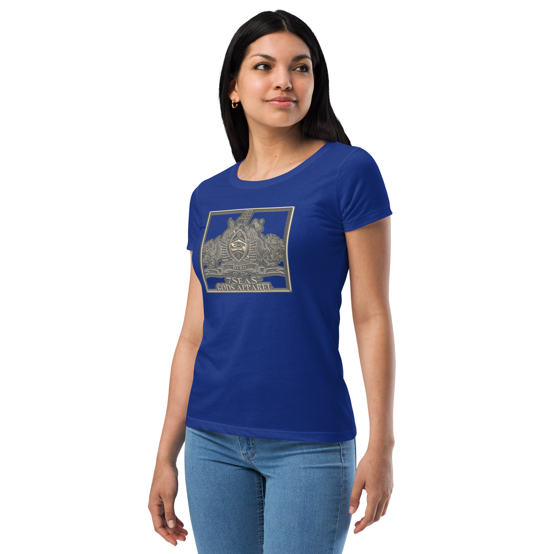 KHNUM - BYRD OF THE 7SEAS GODS APPAREL - BROWN - Goddess/Women fitted t-shirt