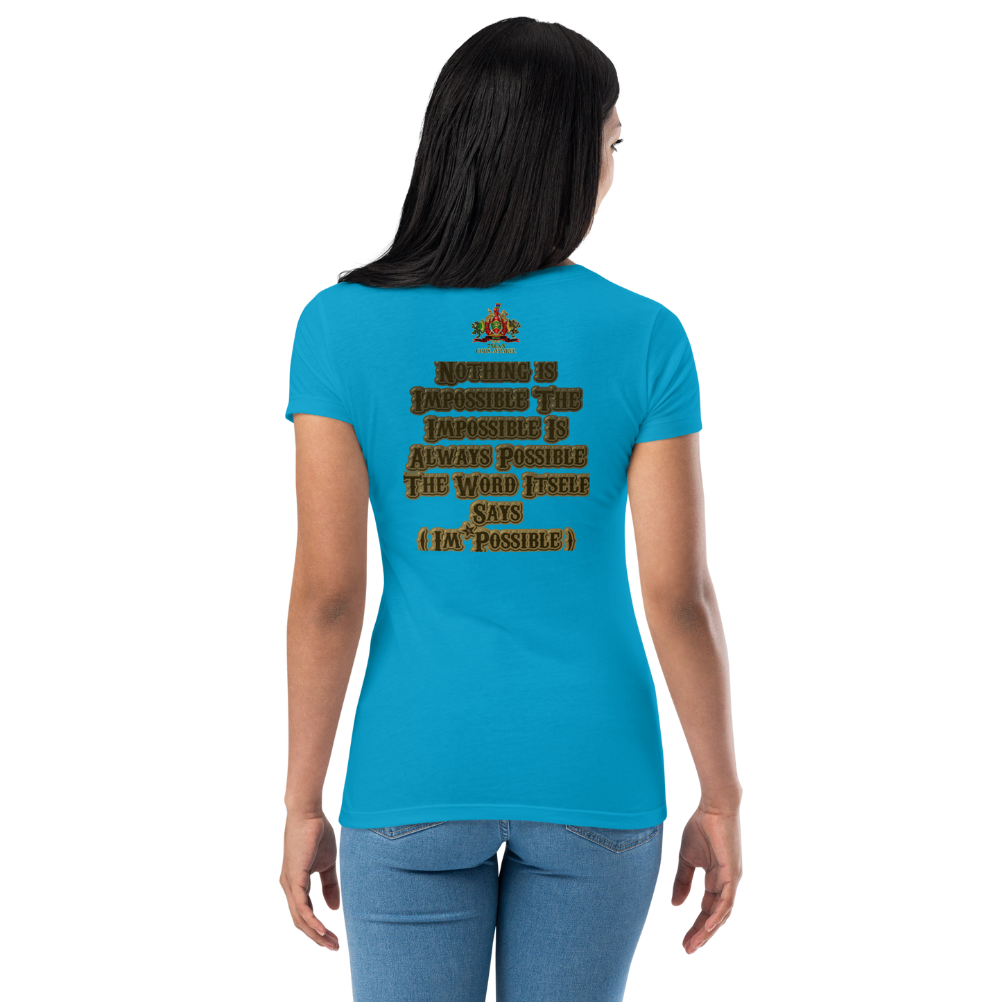 KHNUM - BYRD OF THE 7SEAS GODS APPAREL - BROWN - Goddess/Women fitted t-shirt